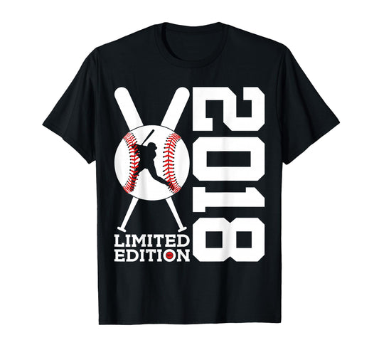 8Th Birthday Baseball 2018 T-Shirt - Unique Graphic for Adults - T-Shirt, Sweatshirt, Hoodie