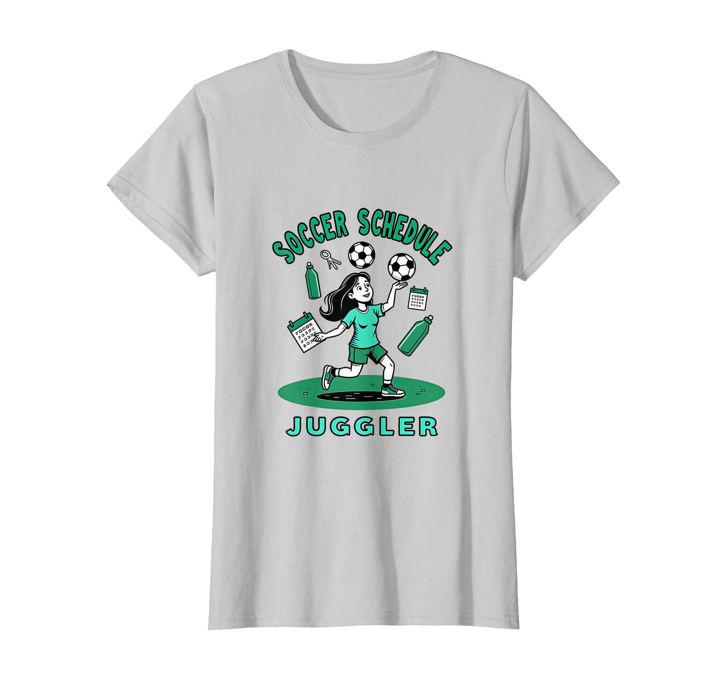Soccer Schedule Juggler Funny Soccer T-Shirt - Custom Art Print Men Women - T-Shirt, Sweatshirt, Hoodie