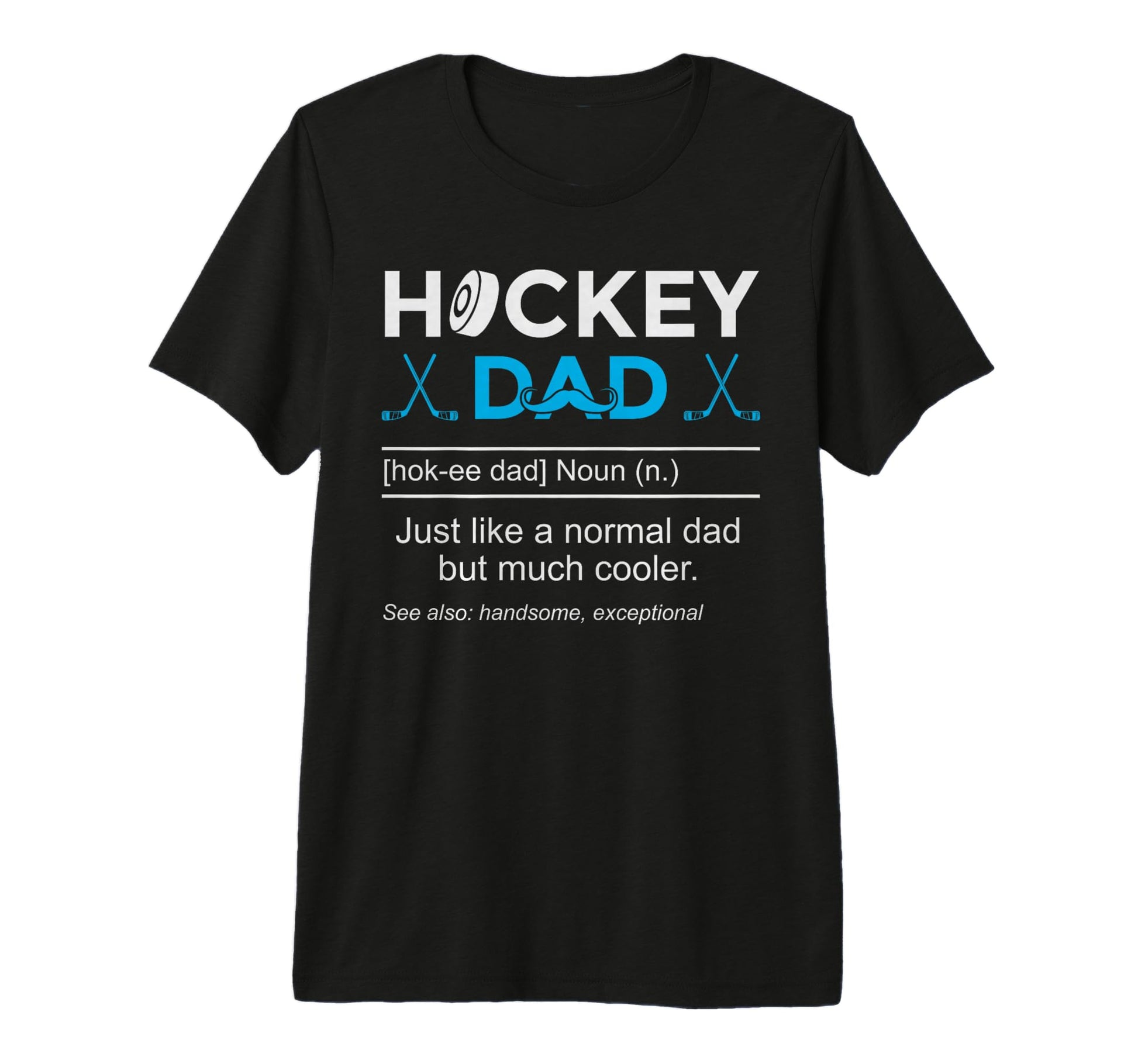 Hockey Dad Definition Funny Tri Blend T-Shirt - Novelty Apparel Unisex - T-Shirt, Sweatshirt, Hoodie