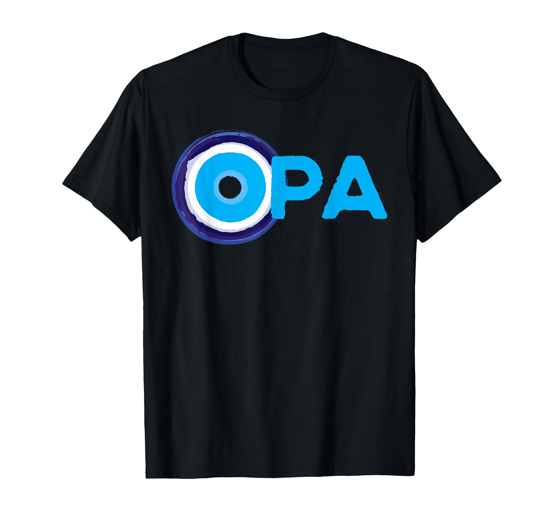 Opa Greek Grandpa Evil Eye Dad Fathers T-Shirt - Graphic Print for Adults - T-Shirt, Sweatshirt, Hoodie