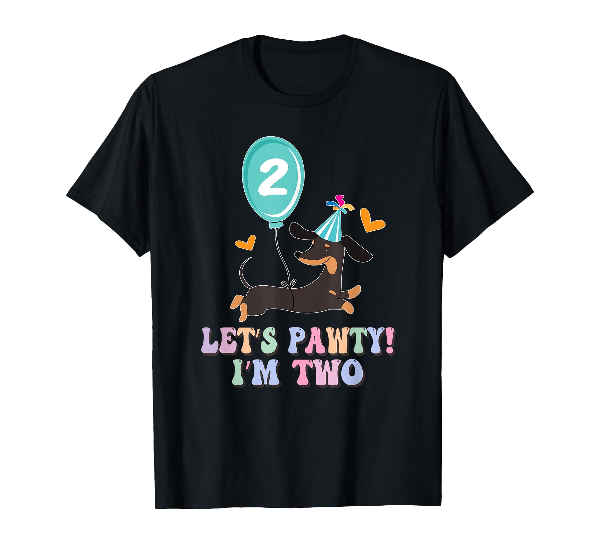 Lets Pawty Im Two Dachshunds Funny T-Shirt - Aesthetic Graphic for Adults - T-Shirt, Sweatshirt, Hoodie