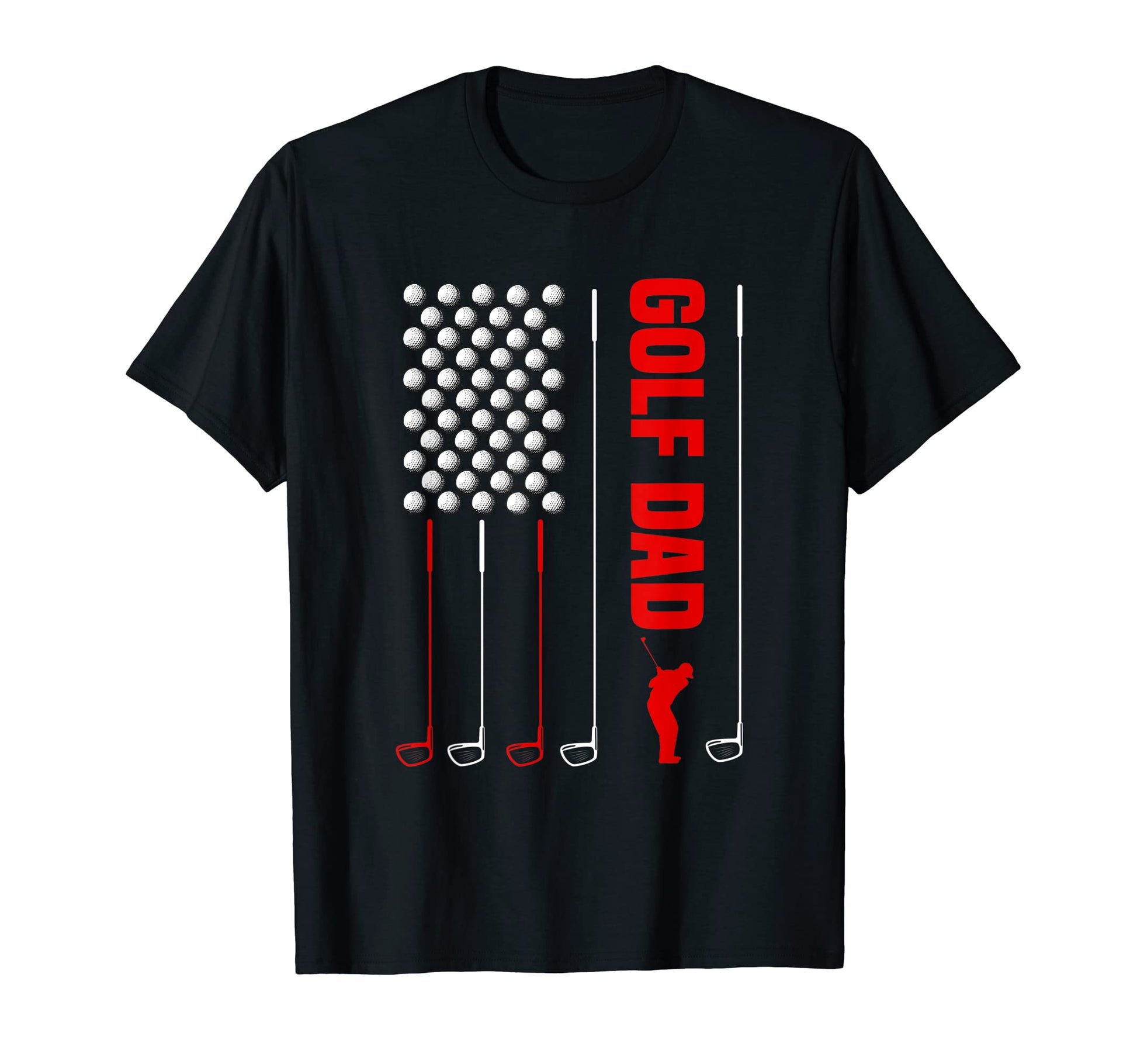 4Th July Golf Dad Usa American Flag T-Shirt - Streetwear Style for Adults - T-Shirt, Sweatshirt, Hoodie