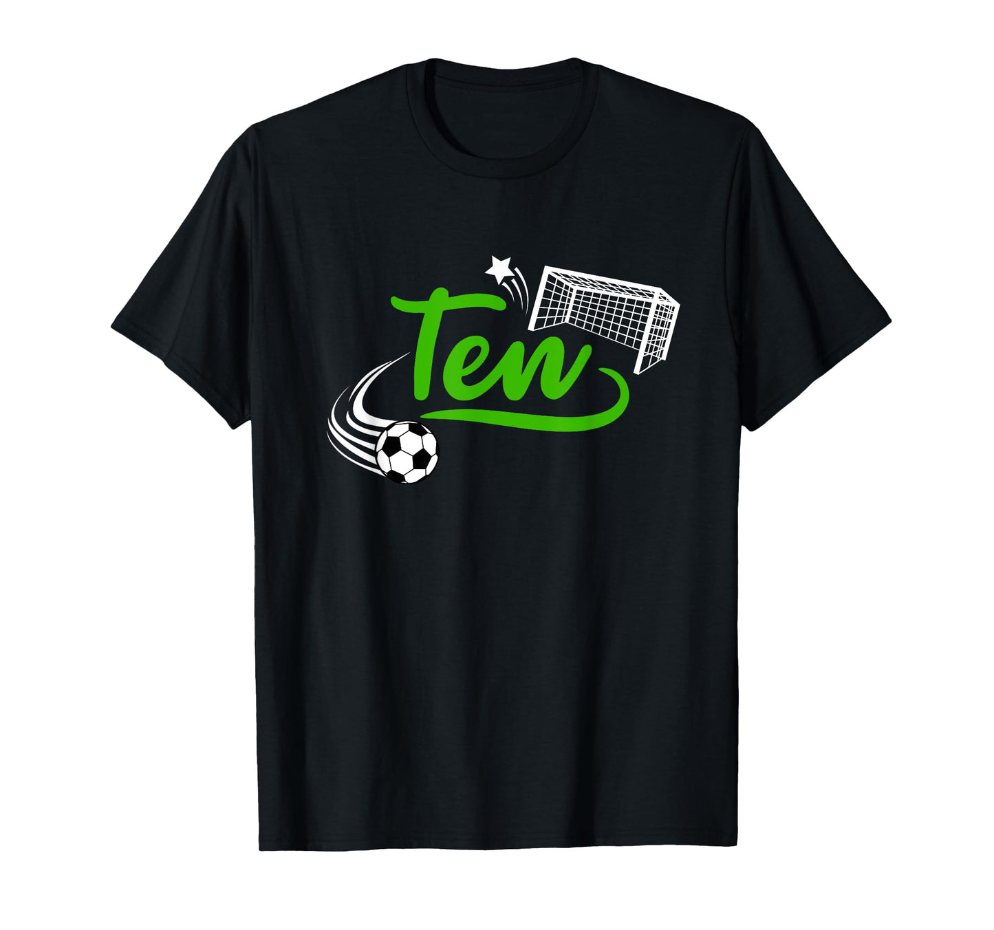 10Th Birthday Soccer Ten Year Old T-Shirt - Novelty Apparel for Adults - T-Shirt, Sweatshirt, Hoodie
