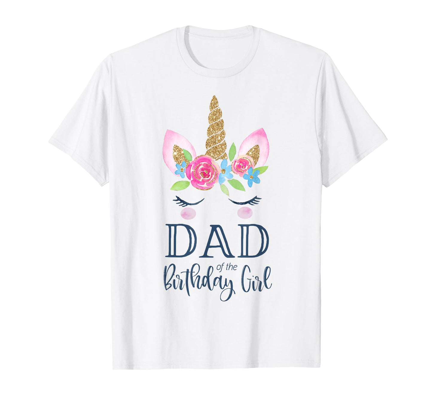 Unicorn Dad Birthday Matching Party T-Shirt - Aesthetic Graphic for Adults - T-Shirt, Sweatshirt, Hoodie