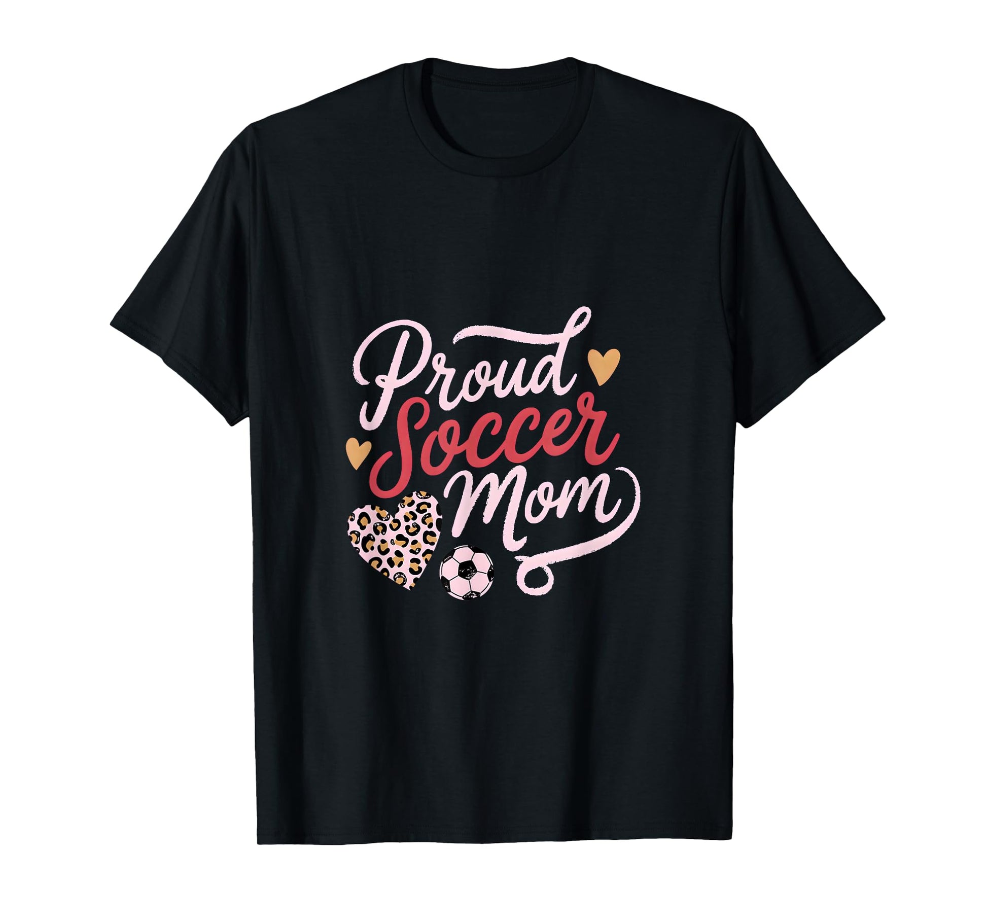 Proud Soccer Mom Leopard Family T-Shirt - Aesthetic Graphic for Adults - T-Shirt, Sweatshirt, Hoodie