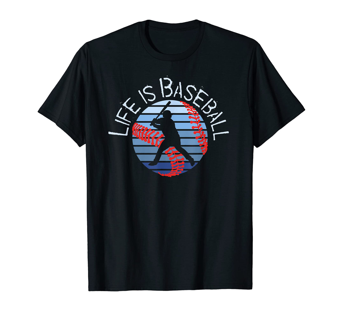 Life Is Baseball Teen Player Coach Dad T-Shirt - Minimalist Print Unisex - T-Shirt, Sweatshirt, Hoodie