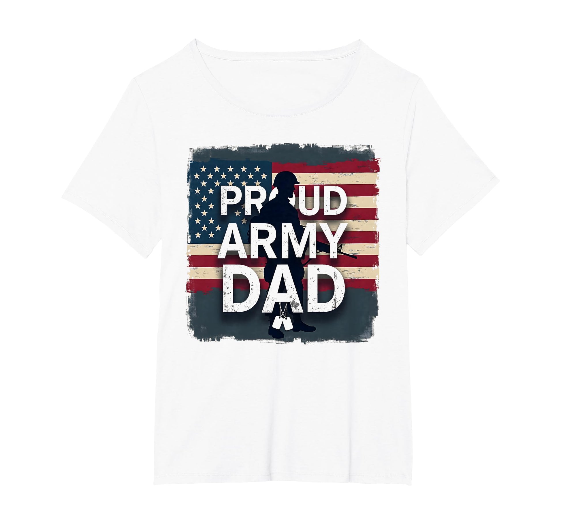 Proud Army Dad Patriotic Military Father T-Shirt - Minimalist Print Unisex - T-Shirt, Sweatshirt, Hoodie