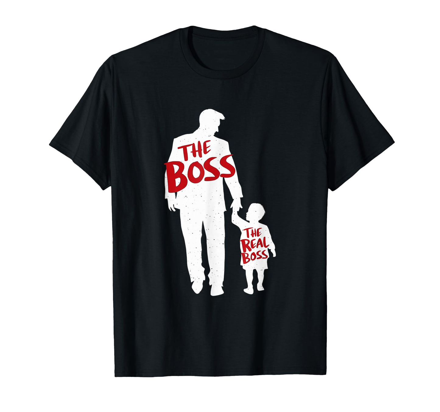Boss Real Boss Matching Dad Son T-Shirt - Fun Novelty Design Men Women - T-Shirt, Sweatshirt, Hoodie