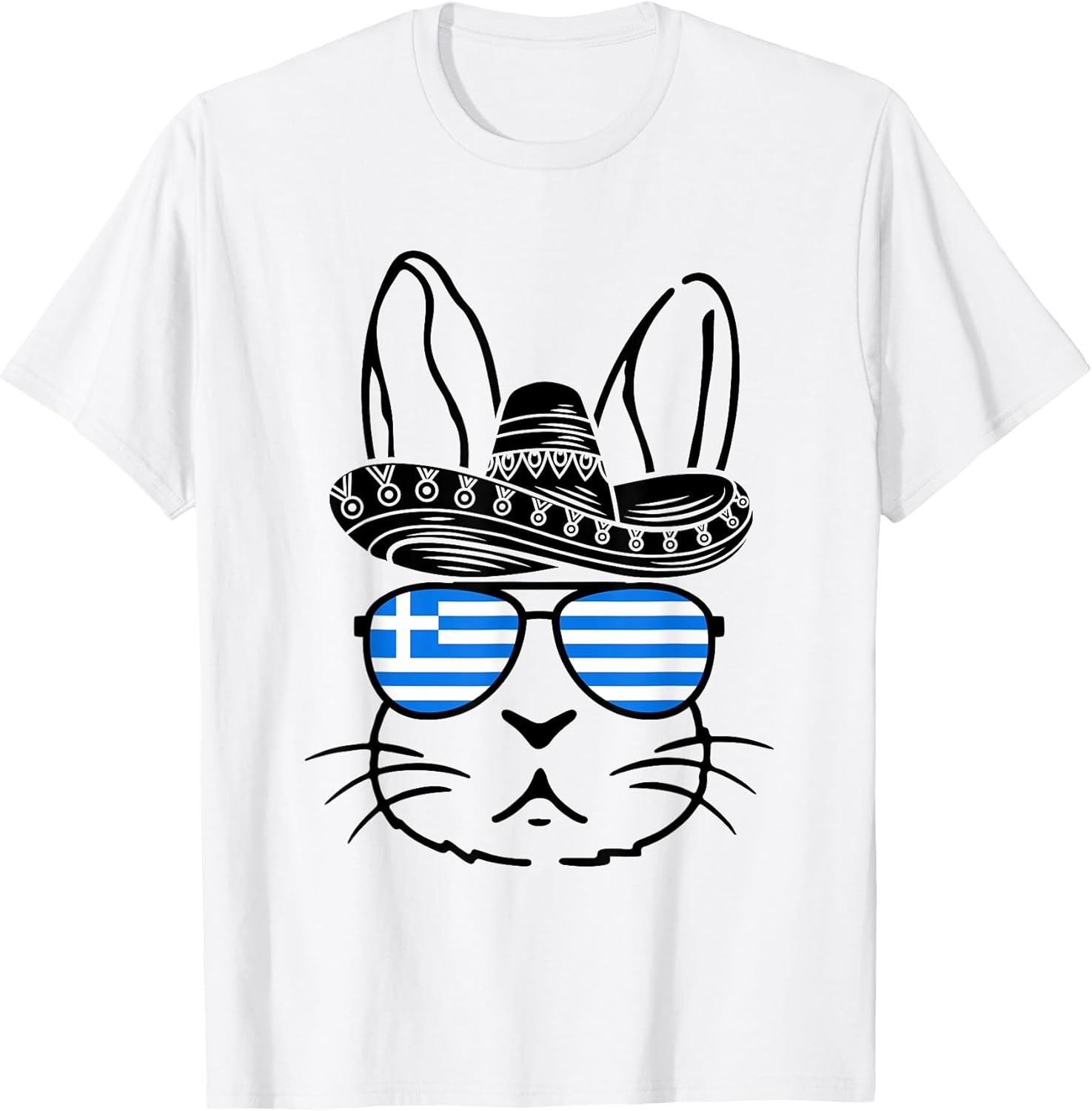 Greek Easter Cinco De Mayo Easter Bunny Family Unisex T-shirt, Sweatshirt, Hoodie, Long Sleeve Tee - T-Shirt, Sweatshirt, Hoodie