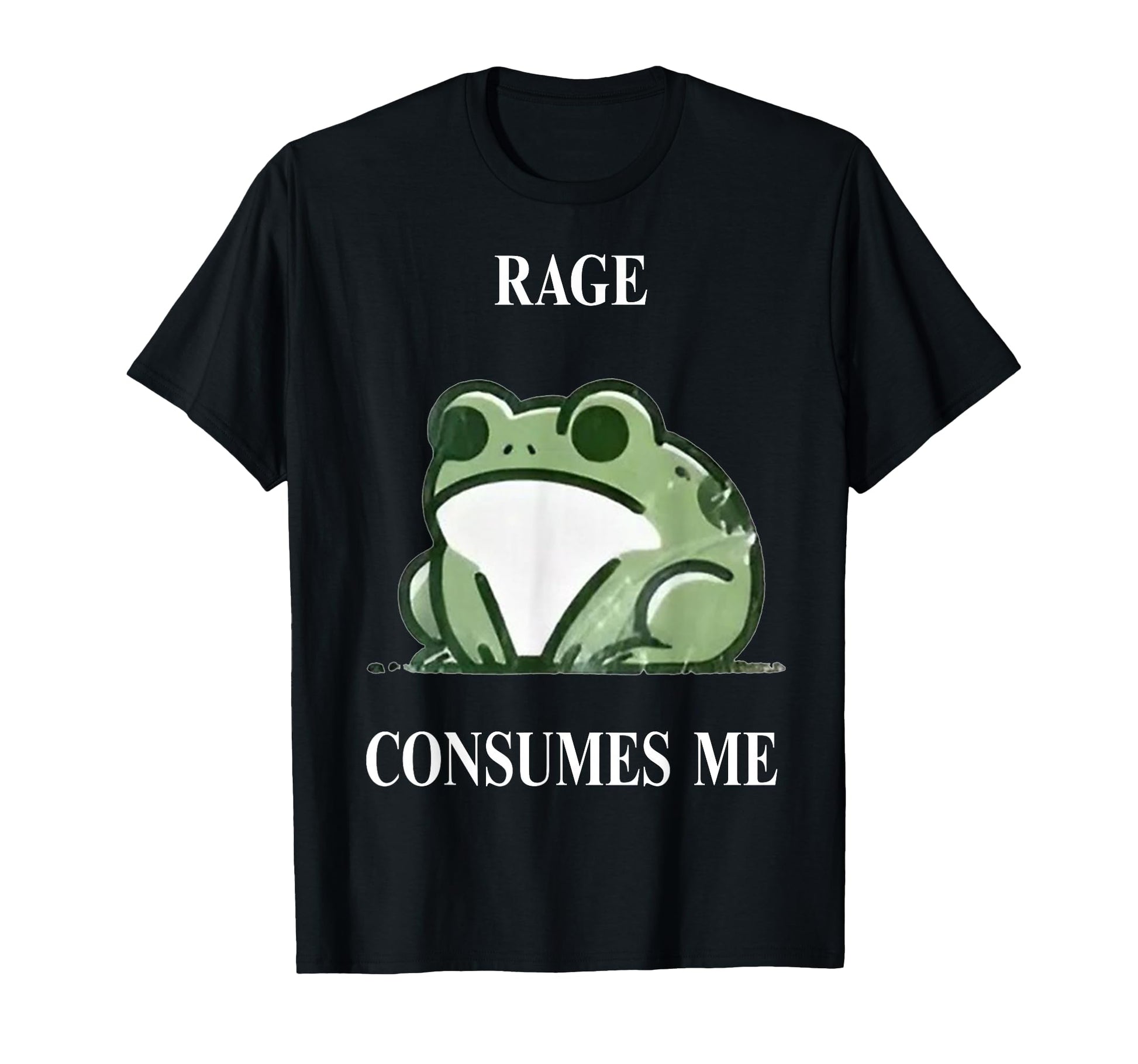Funny Rage Consumes Me Frog T-Shirt - Minimalist Print for Adults - T-Shirt, Sweatshirt, Hoodie
