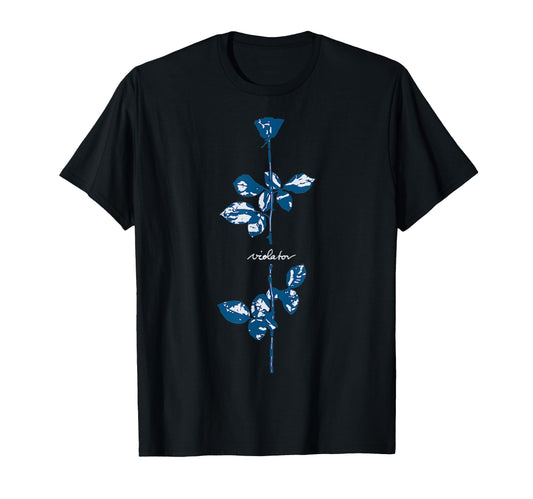 Basic Policy Funny Violator Blue Rose T-Shirt - Trendy Graphic Unisex - T-Shirt, Sweatshirt, Hoodie