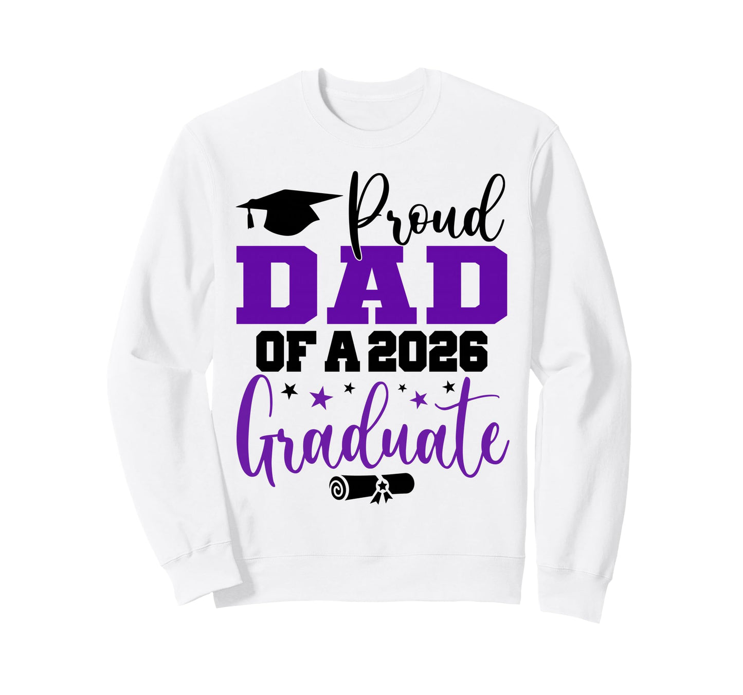 Dad Senior 2026 Proud Dad Class Sweatshirt - Fun Novelty Design Unisex - T-Shirt, Sweatshirt, Hoodie