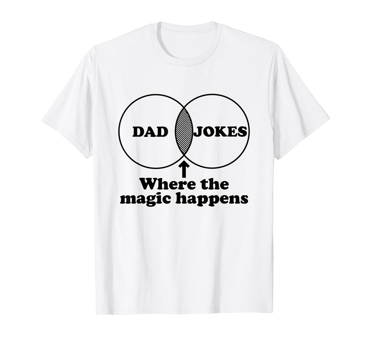 Dad Jokes Venn Diagram T-Shirt - Casual Everyday Wear for Adults - T-Shirt, Sweatshirt, Hoodie