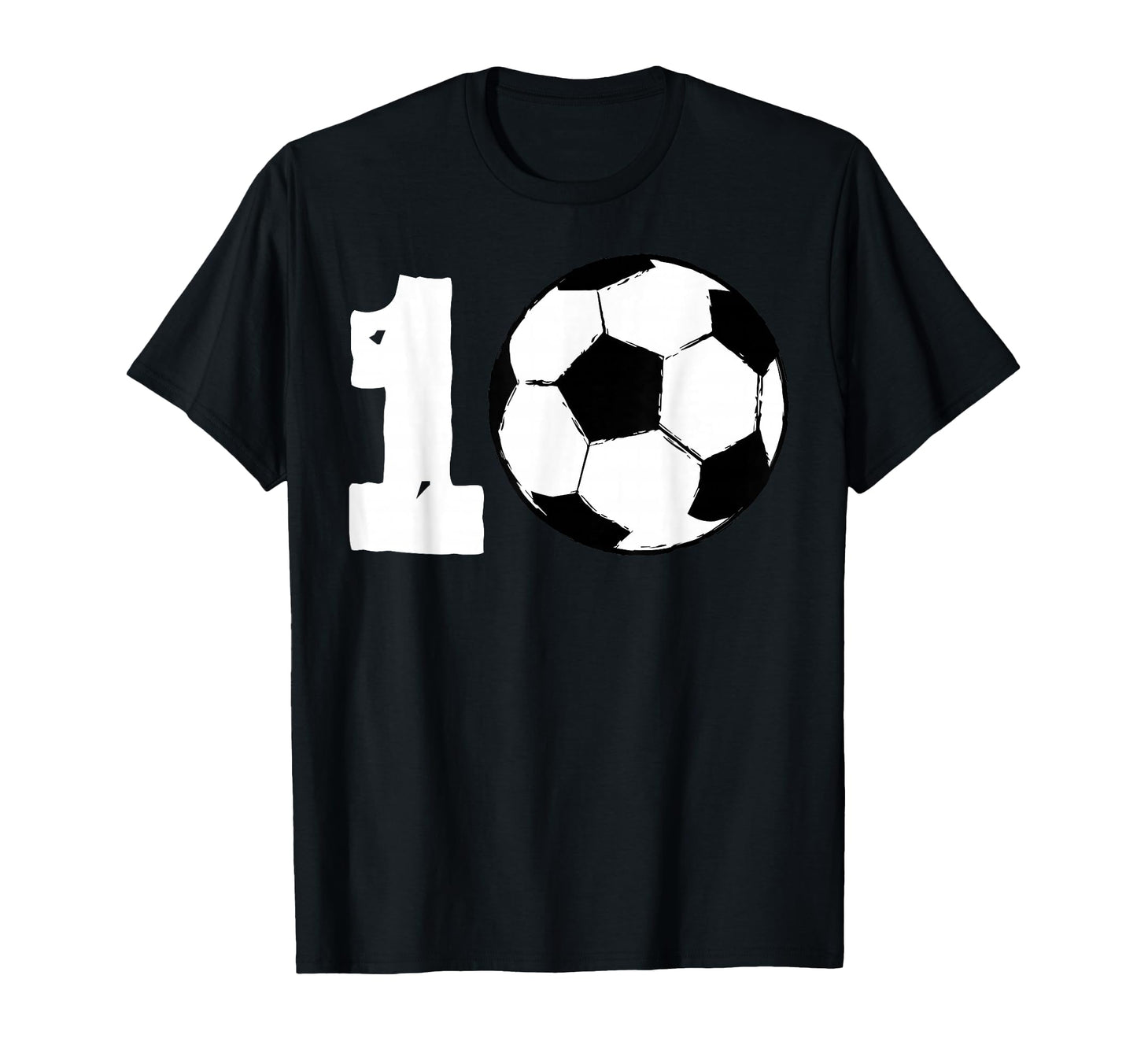10 Soccer Birthday Party Team Player T-Shirt - Graphic Print for Adults - T-Shirt, Sweatshirt, Hoodie