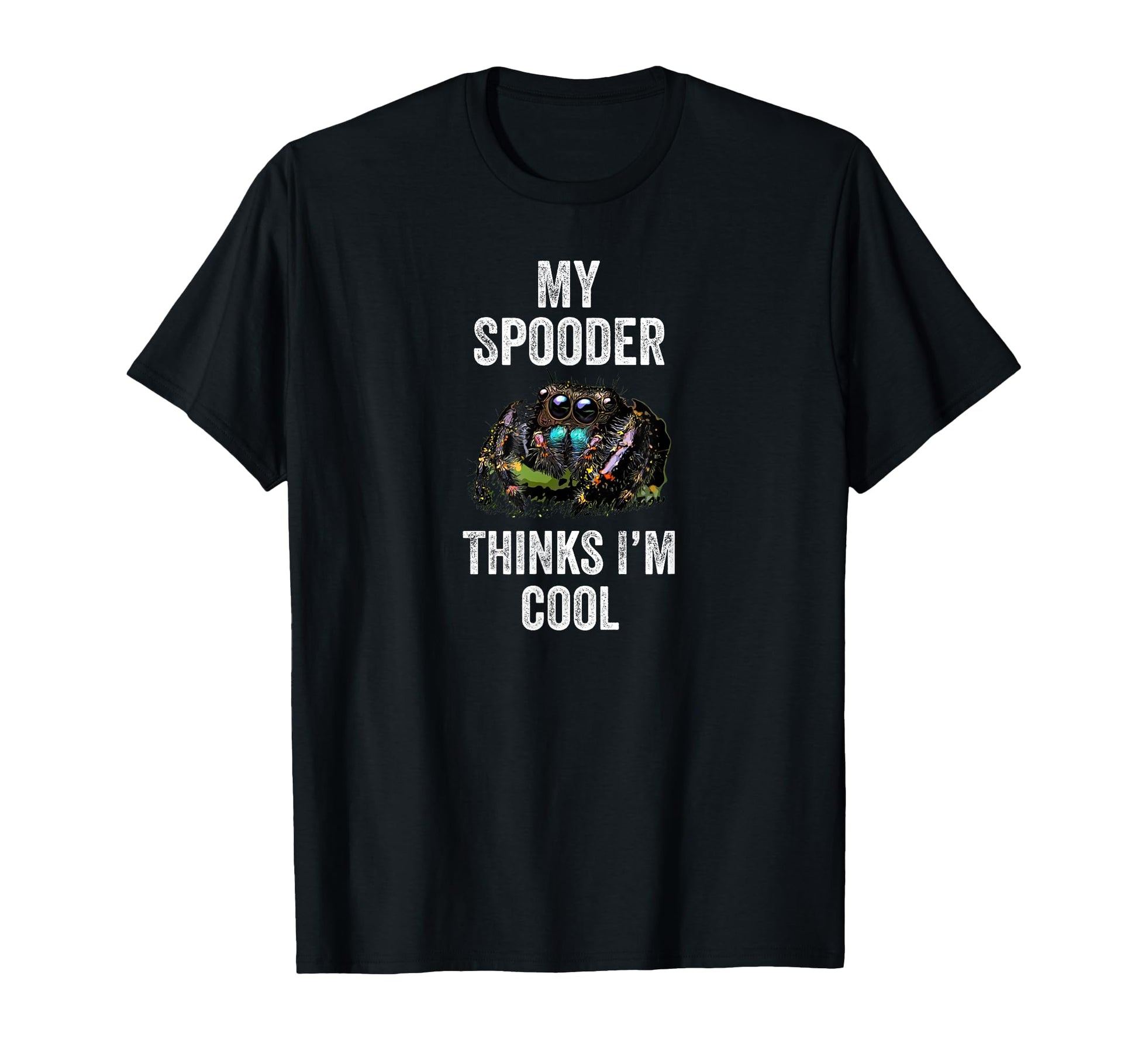 Male Regal Jumping Spider Mom Spider Dad T-Shirt - Graphic Print Unisex - T-Shirt, Sweatshirt, Hoodie
