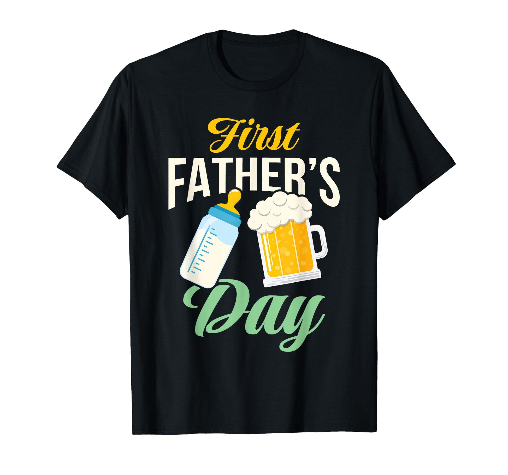 First Fathers Day Father Son Matching T-Shirt - Minimalist Print Men Women - T-Shirt, Sweatshirt, Hoodie