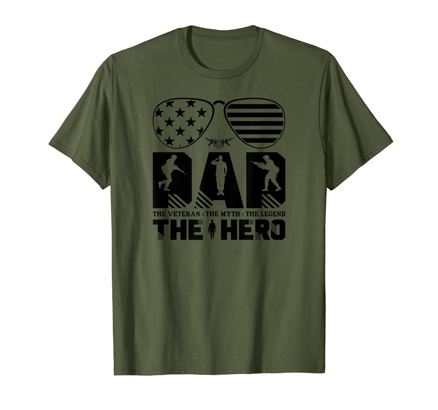 Mens Military Green Veterans Day T-Shirt - Casual Everyday Wear for Adults - T-Shirt, Sweatshirt, Hoodie