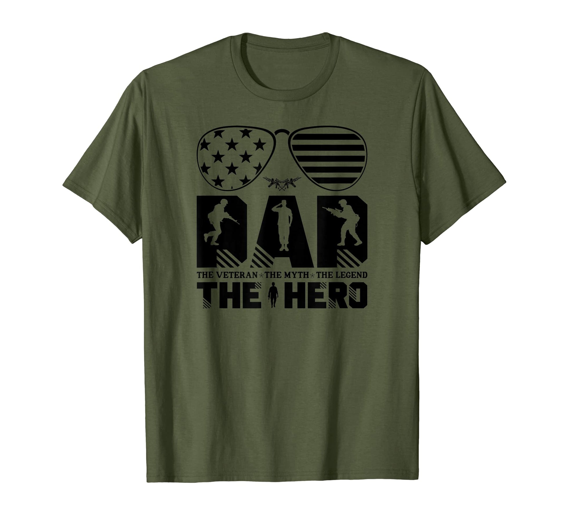 Mens Military Green Veterans Day T-Shirt - Casual Everyday Wear for Adults - T-Shirt, Sweatshirt, Hoodie