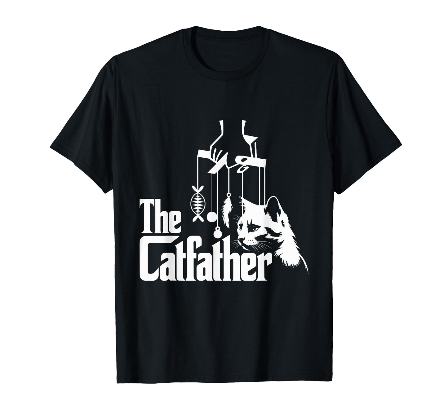 Funny Cat Dad Life Catfather Fathers Day T-Shirt - Graphic Print Men Women - T-Shirt, Sweatshirt, Hoodie