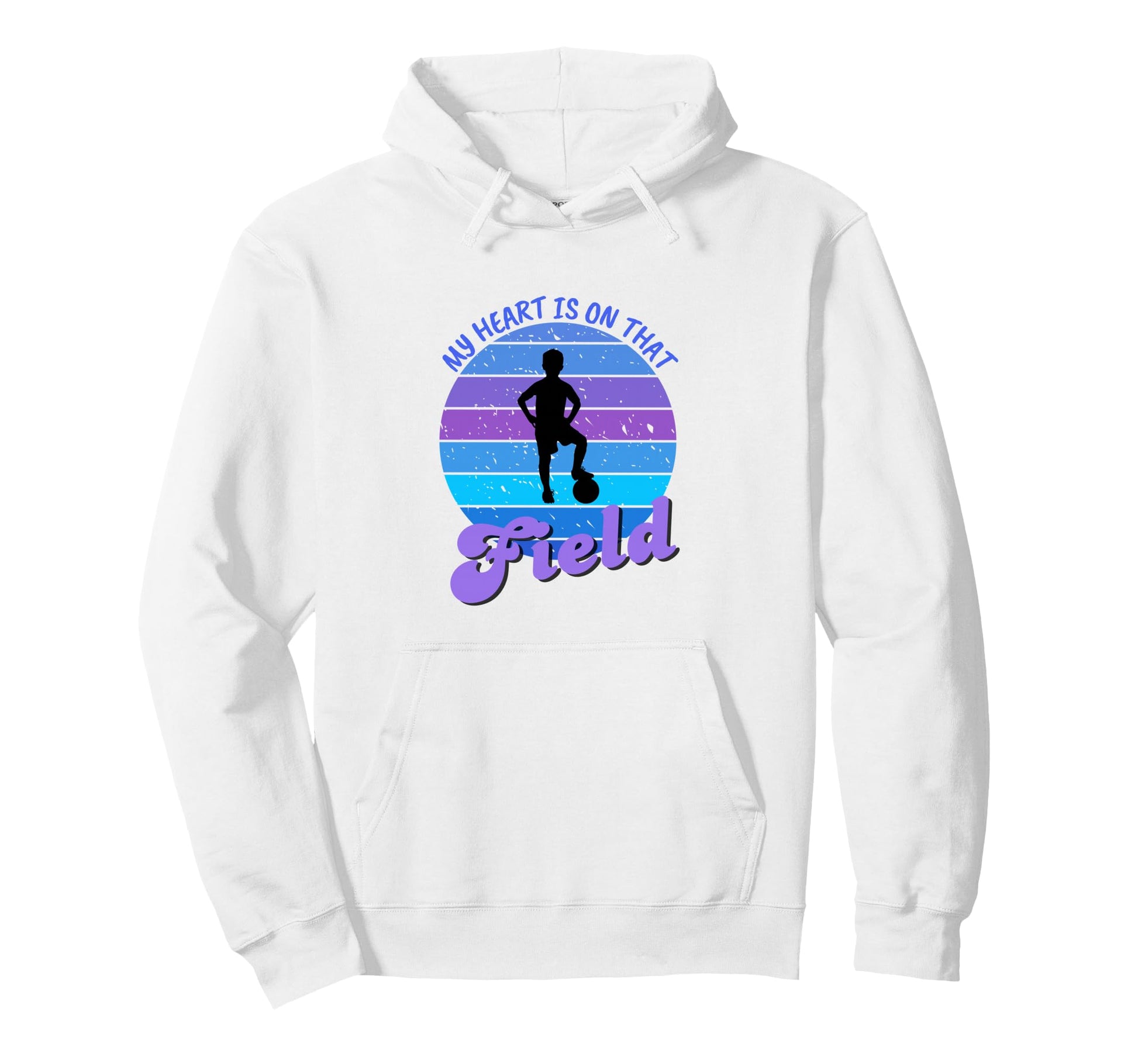 Soccer Mom My Heart Is That Field Hoodie - Casual Everyday Wear Unisex - T-Shirt, Sweatshirt, Hoodie