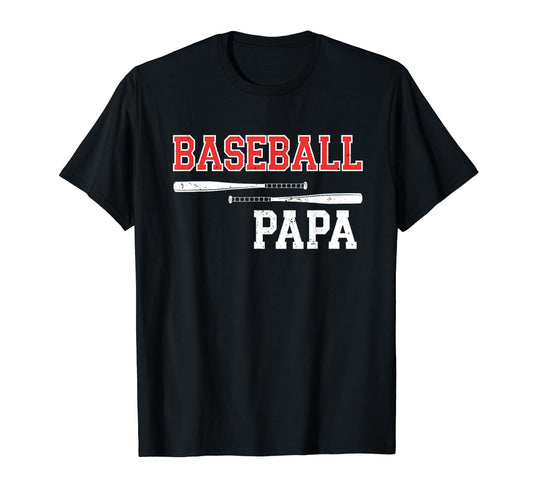 Baseball Papa Grandpa Grandson T-Shirt - Casual Everyday Wear Men Women - T-Shirt, Sweatshirt, Hoodie