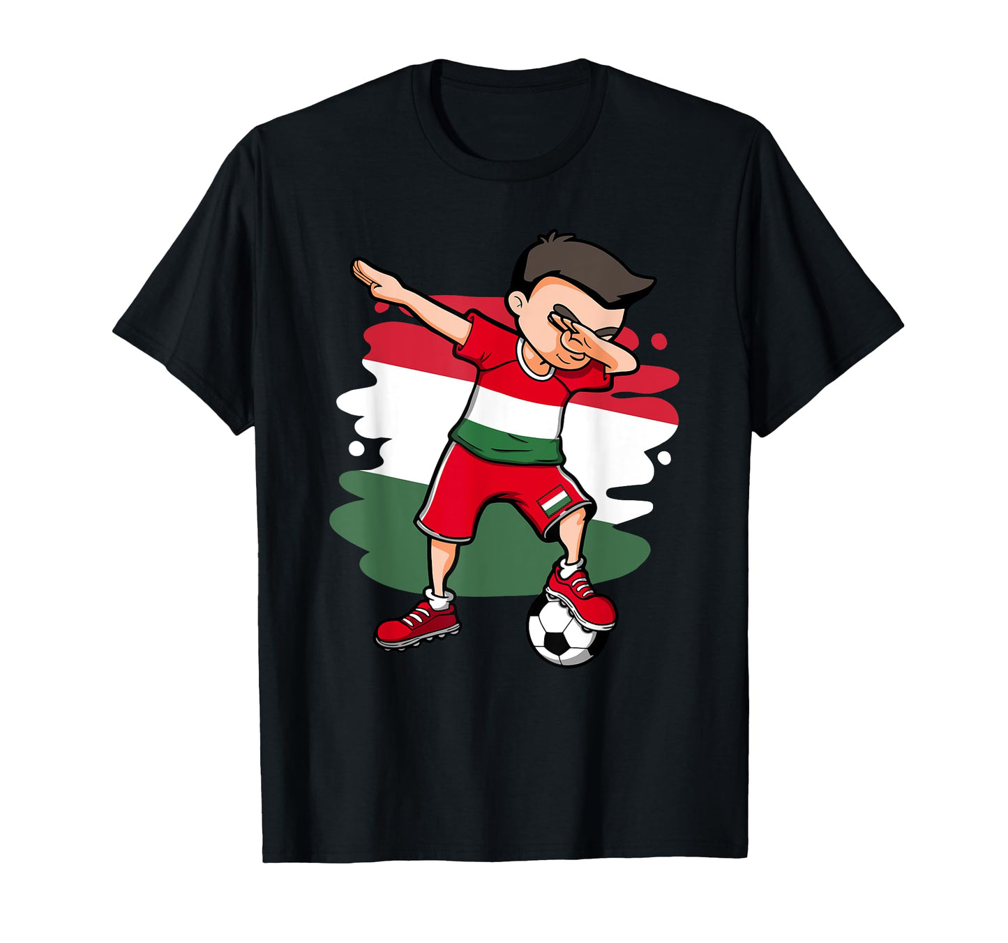 Dabbing Soccer Hungary Jersey Hungarian T-Shirt - Aesthetic Graphic Unisex - T-Shirt, Sweatshirt, Hoodie