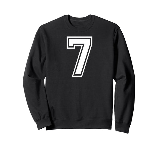 7 Number Seven Team Sports Matching Sweatshirt - Graphic Print Men Women - T-Shirt, Sweatshirt, Hoodie