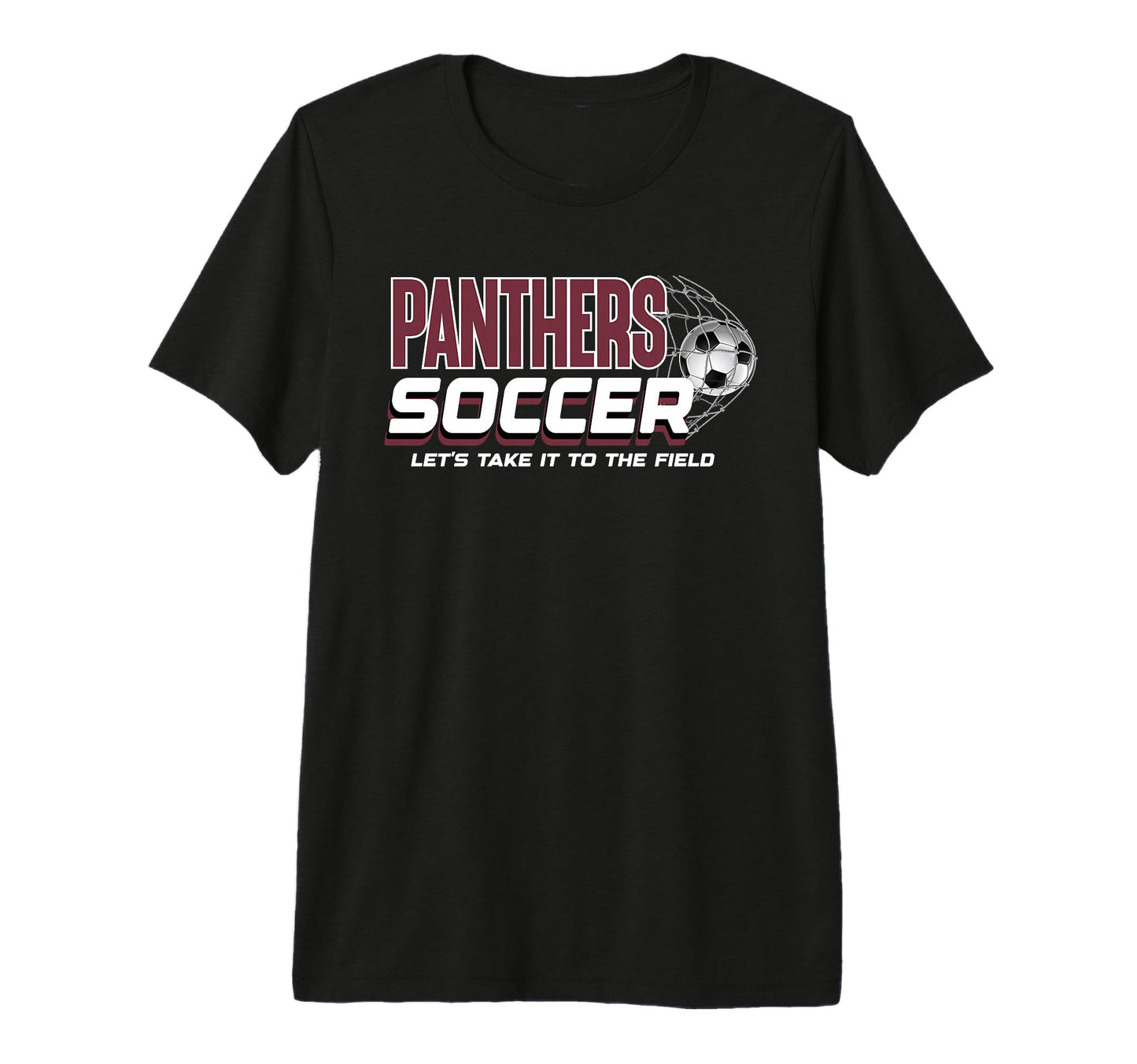 Maroon Panthers Soccer Mom Game Day T-Shirt - Unique Graphic for Adults - T-Shirt, Sweatshirt, Hoodie