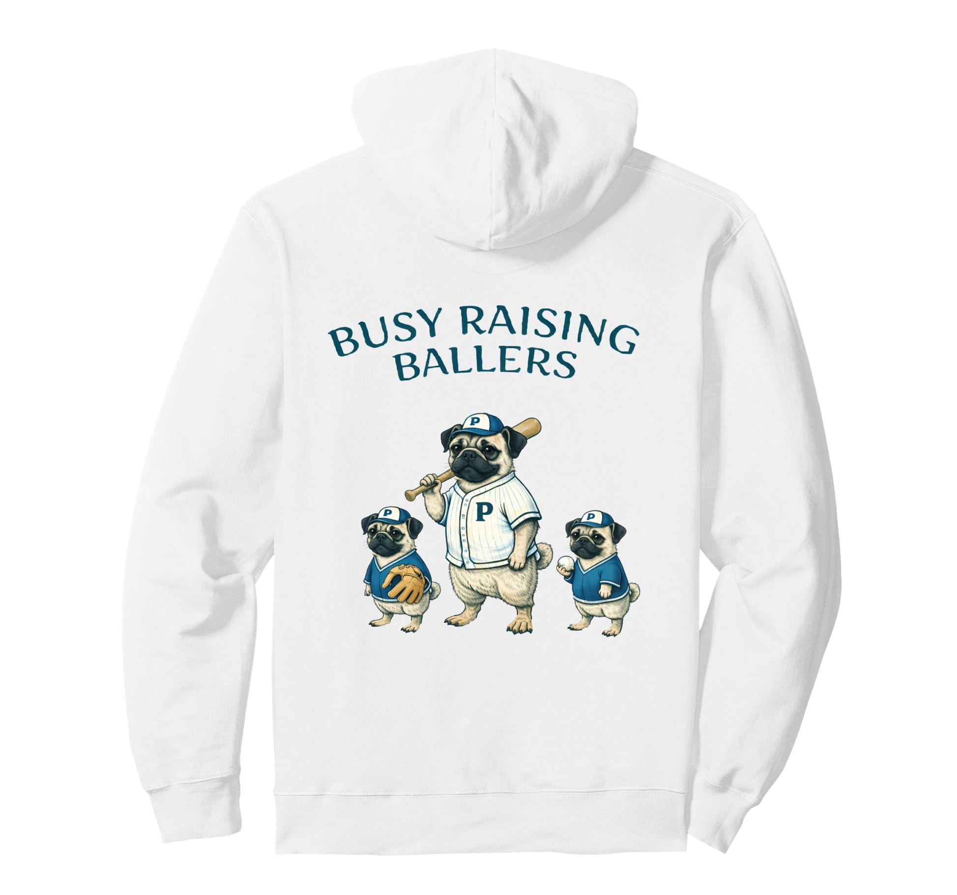 Busy Raising Baller Baseball Softball Hoodie - Unique Graphic Men Women - T-Shirt, Sweatshirt, Hoodie