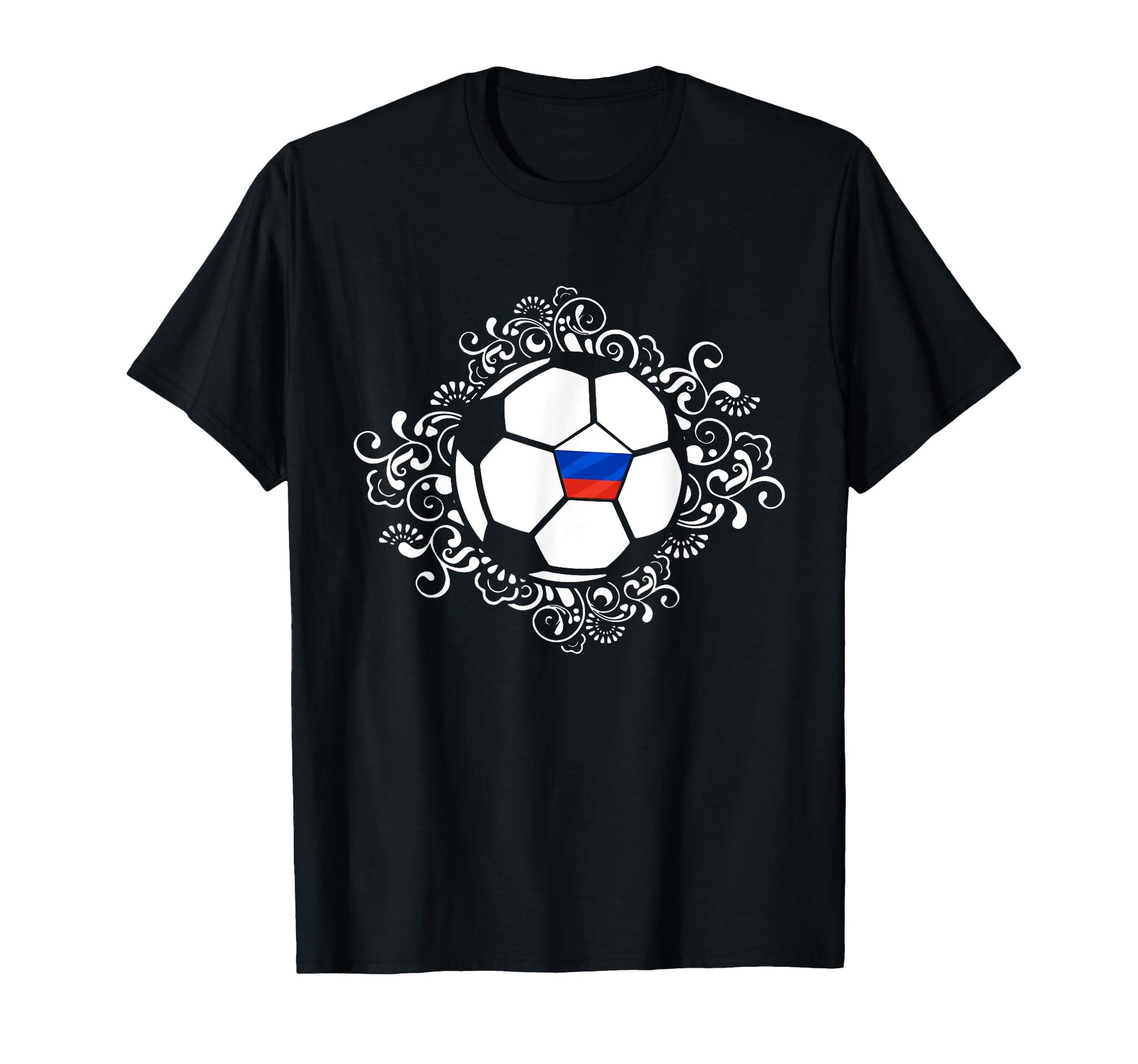 Floral Russia Soccer Fans Jersey T-Shirt - Aesthetic Graphic Men Women - T-Shirt, Sweatshirt, Hoodie