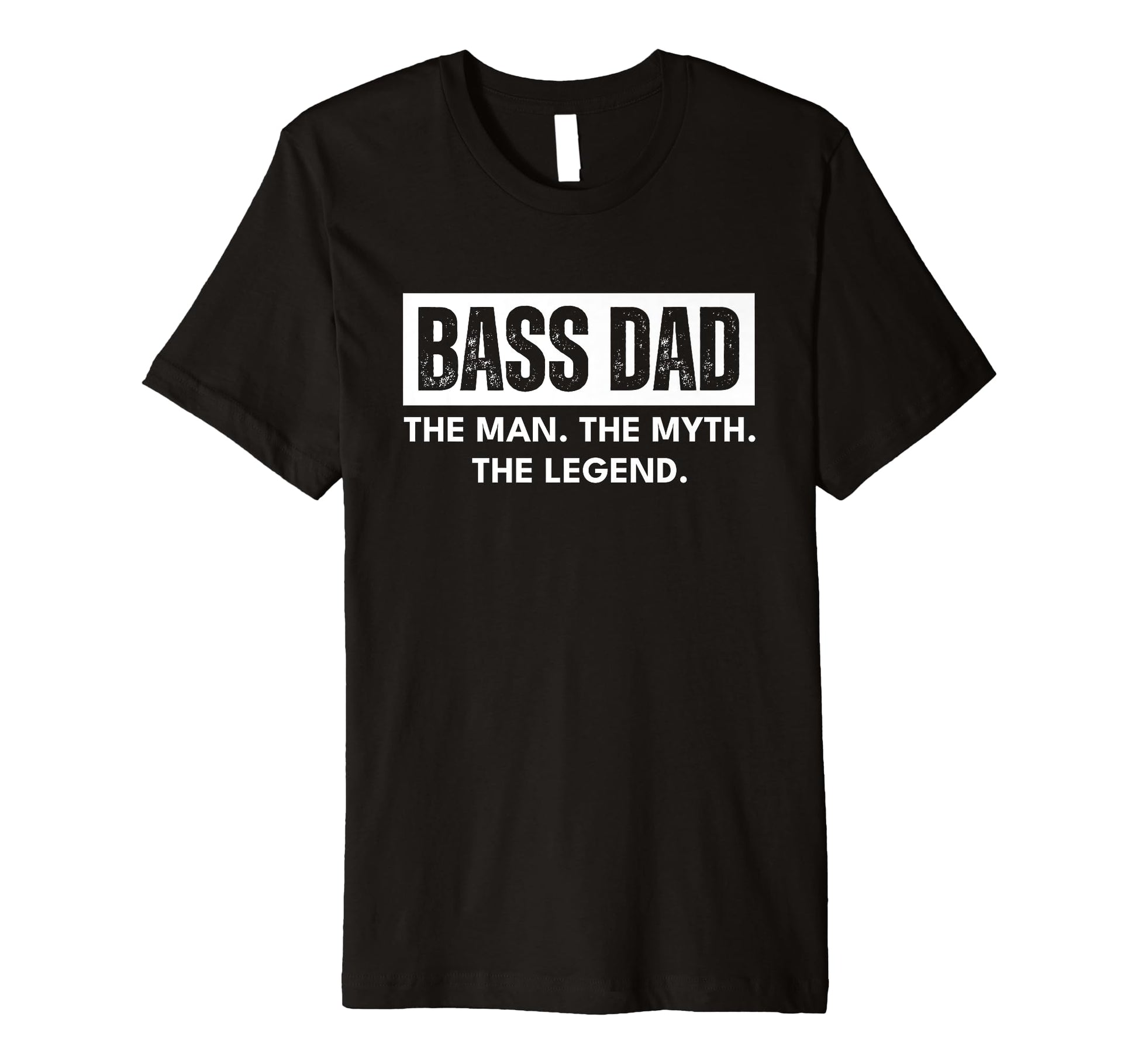 Mens Bass Dad Musician Distressed Myth T-Shirt - Aesthetic Graphic Unisex - T-Shirt, Sweatshirt, Hoodie