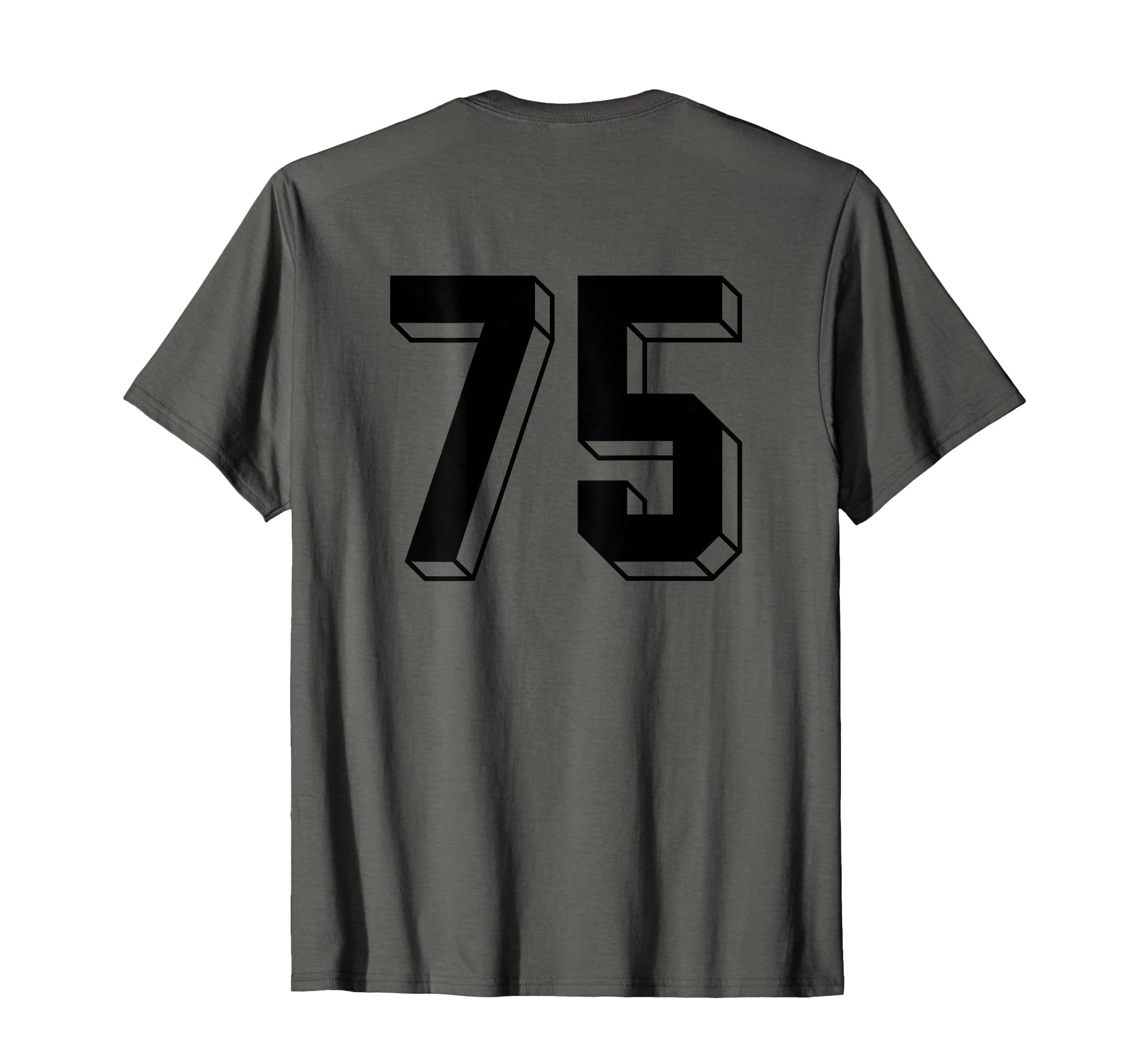 Number 75 Backside 80S 90S Team Jersey T-Shirt - Novelty Apparel Unisex - T-Shirt, Sweatshirt, Hoodie