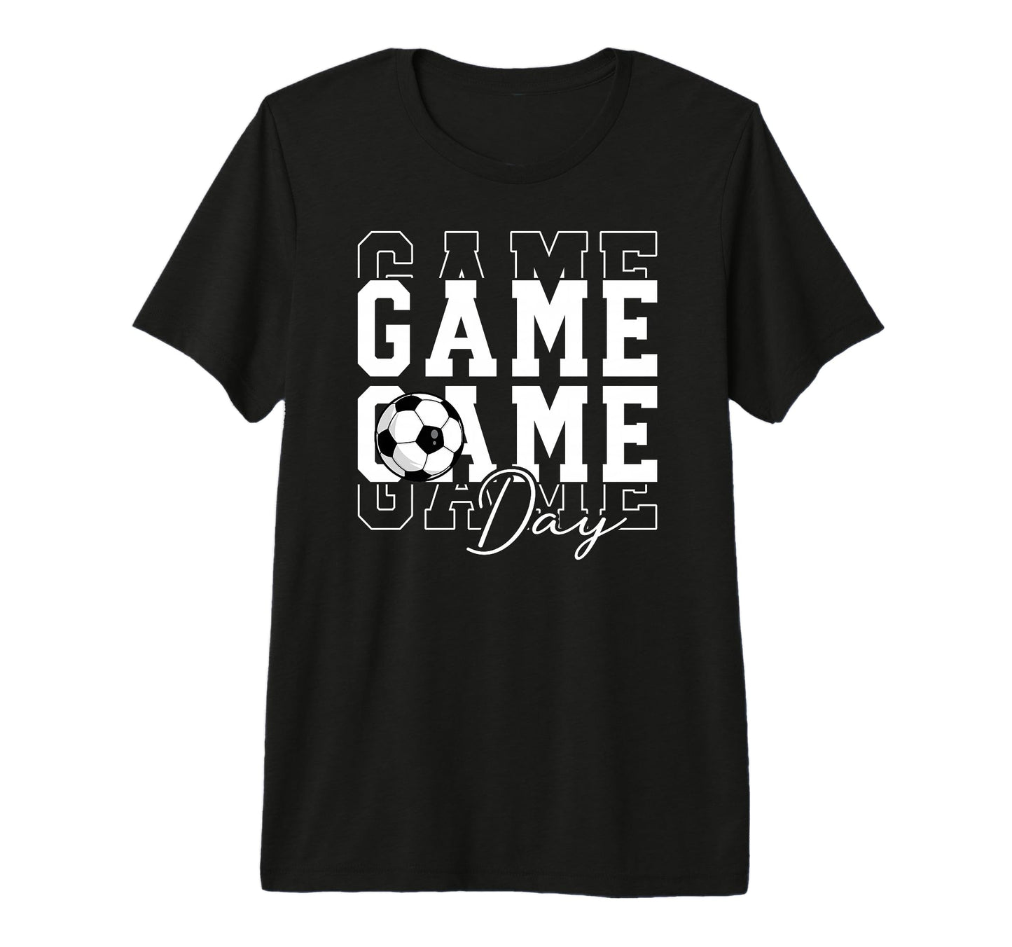 Game Day Soccer Funny Soccer Game Day T-Shirt - Custom Art Print Unisex - T-Shirt, Sweatshirt, Hoodie