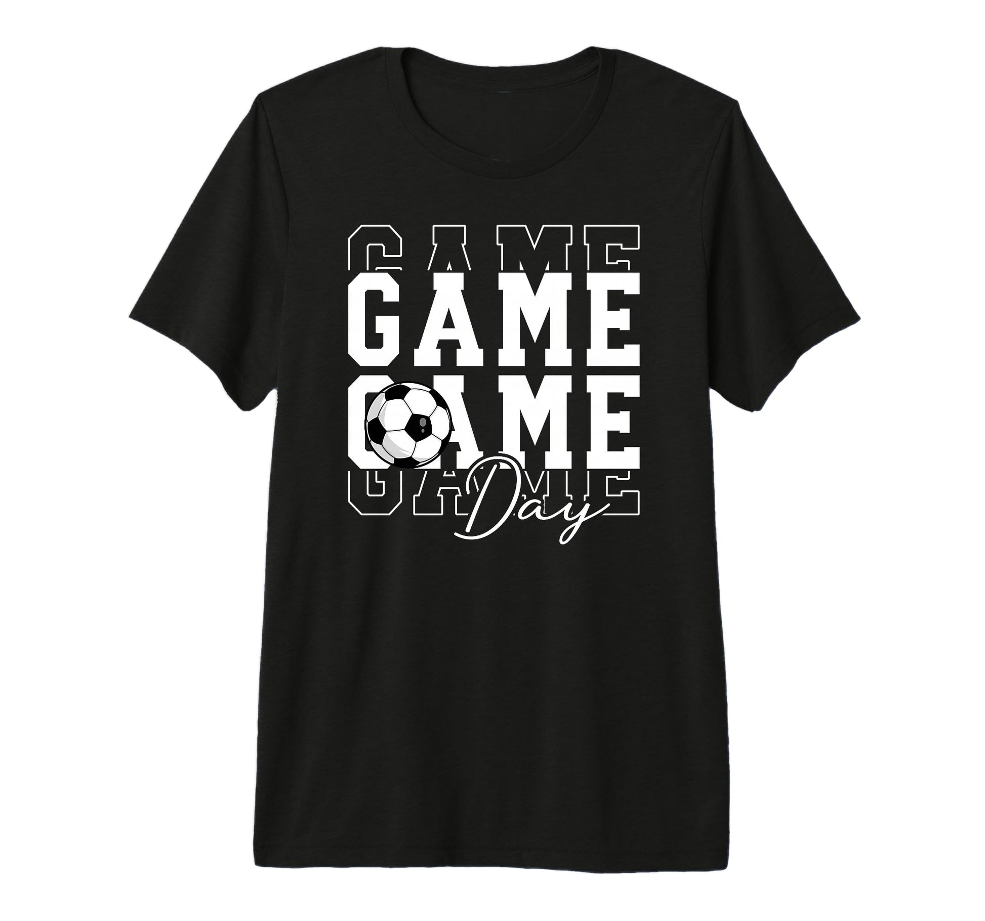 Game Day Soccer Funny Soccer Game Day T-Shirt - Custom Art Print Unisex - T-Shirt, Sweatshirt, Hoodie