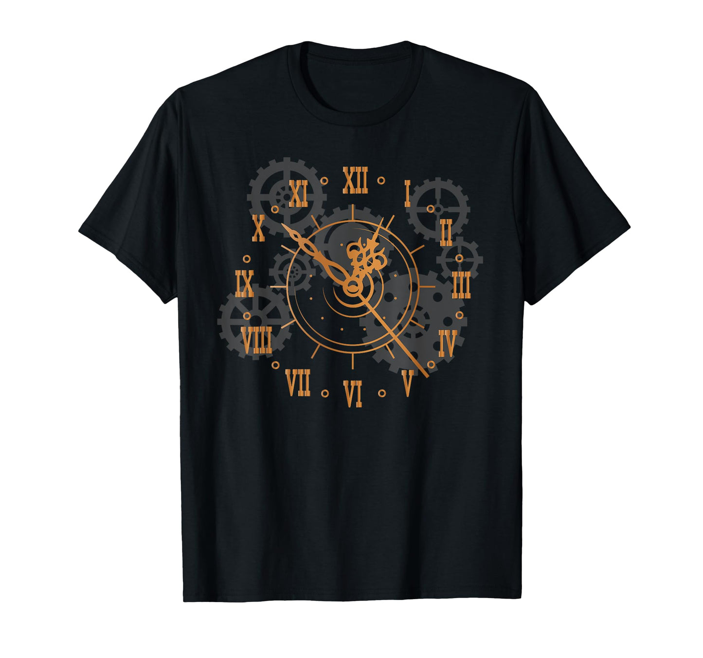 Steampunk Clock Gears Steampunk T-Shirt - Novelty Apparel for Adults - T-Shirt, Sweatshirt, Hoodie