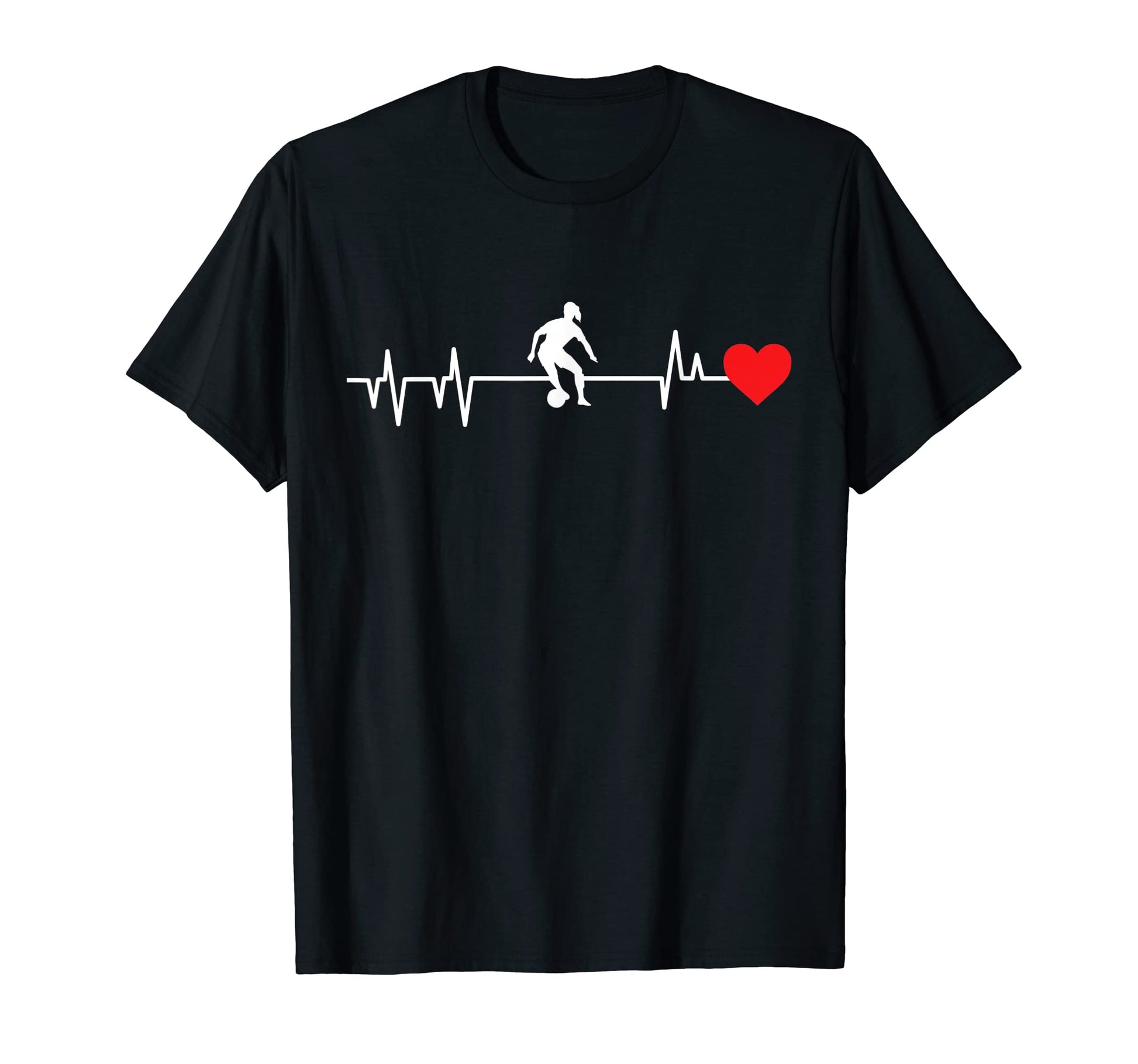 Soccer Heartbeat T-Shirt - Aesthetic Graphic Men Women - T-Shirt, Sweatshirt, Hoodie