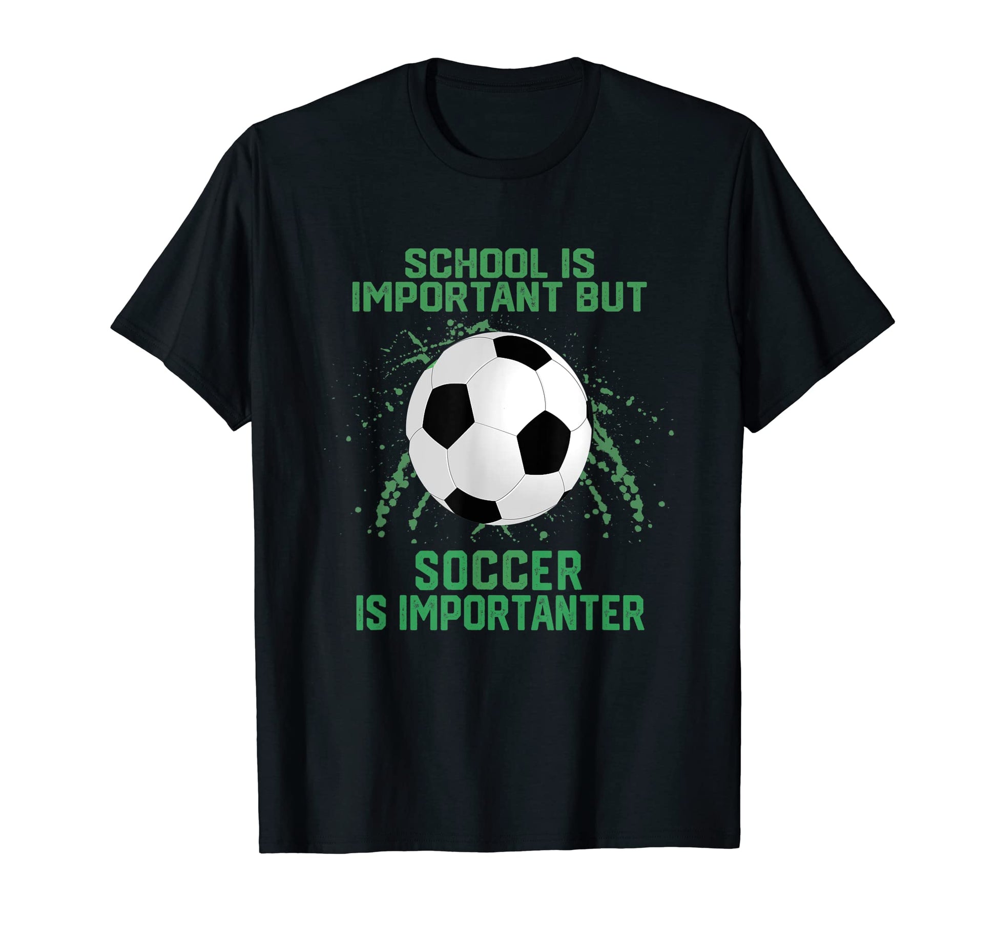 School Is Important But Soccer Is T-Shirt - Custom Art Print Men Women - T-Shirt, Sweatshirt, Hoodie
