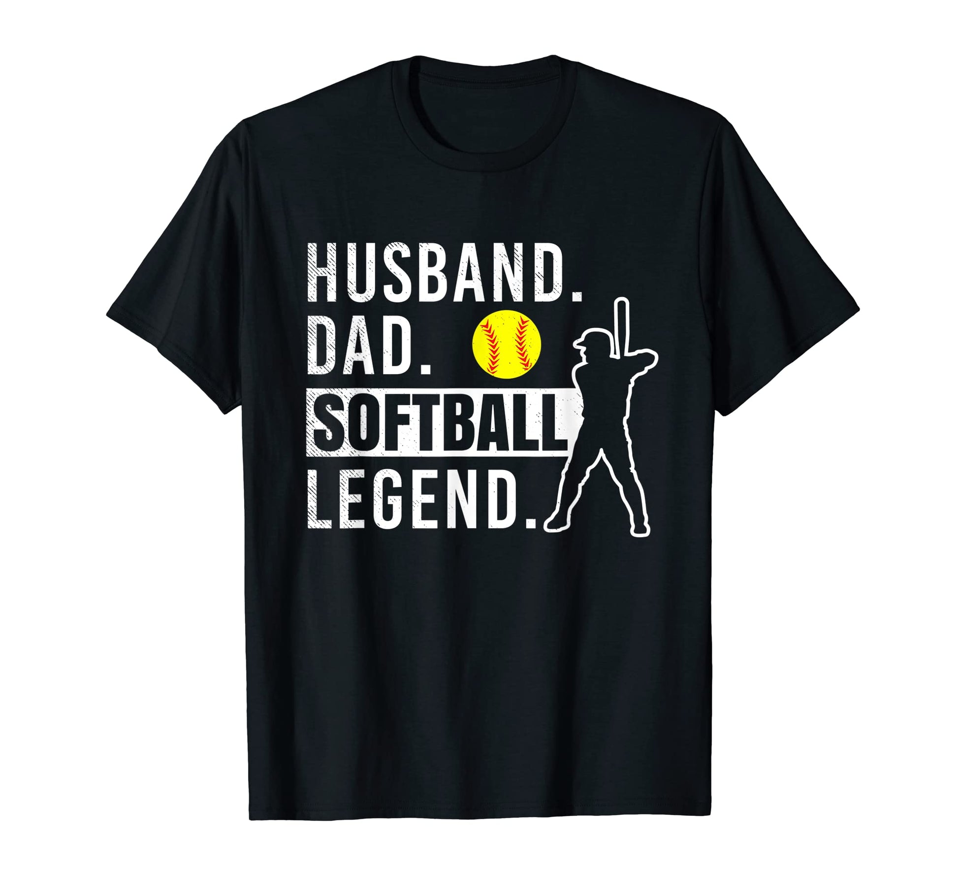 Softball Husband Dad And Legend Funny Theme T-Shirt - Graphic Print Unisex - T-Shirt, Sweatshirt, Hoodie