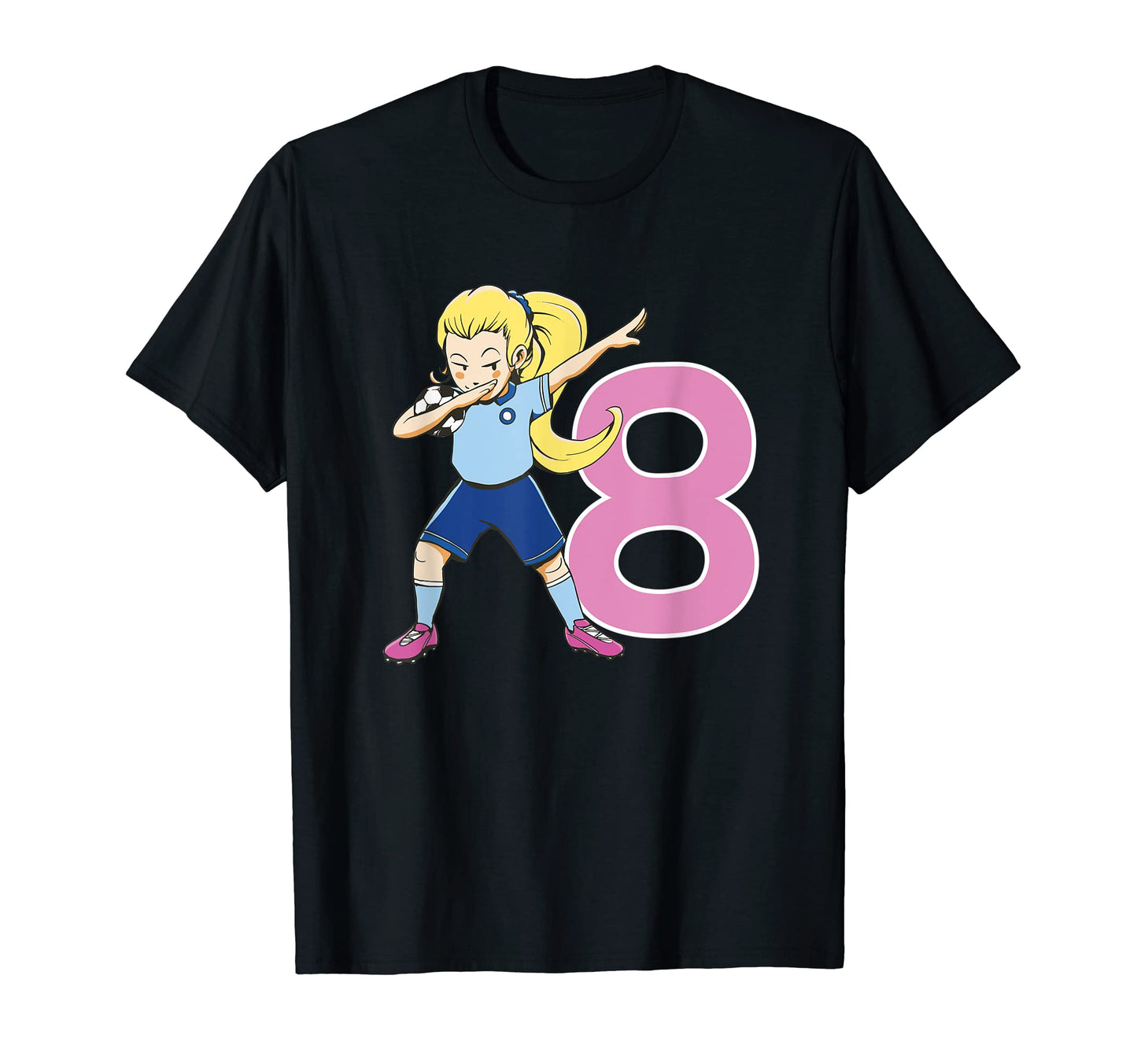 Soccer Im 8 Years Childs Birthday T-Shirt - Minimalist Print Unisex - T-Shirt, Sweatshirt, Hoodie