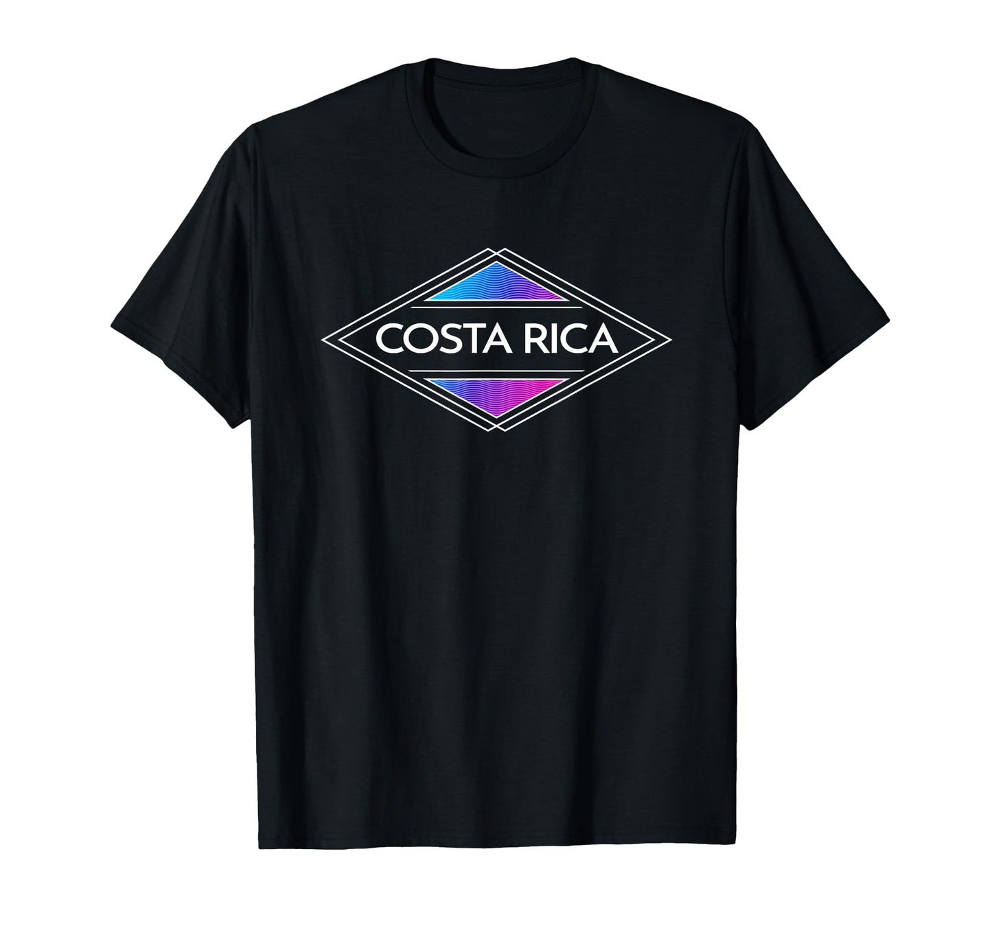 Costa Rica Colorful Surfer Womens T-Shirt - Minimalist Print Unisex - T-Shirt, Sweatshirt, Hoodie