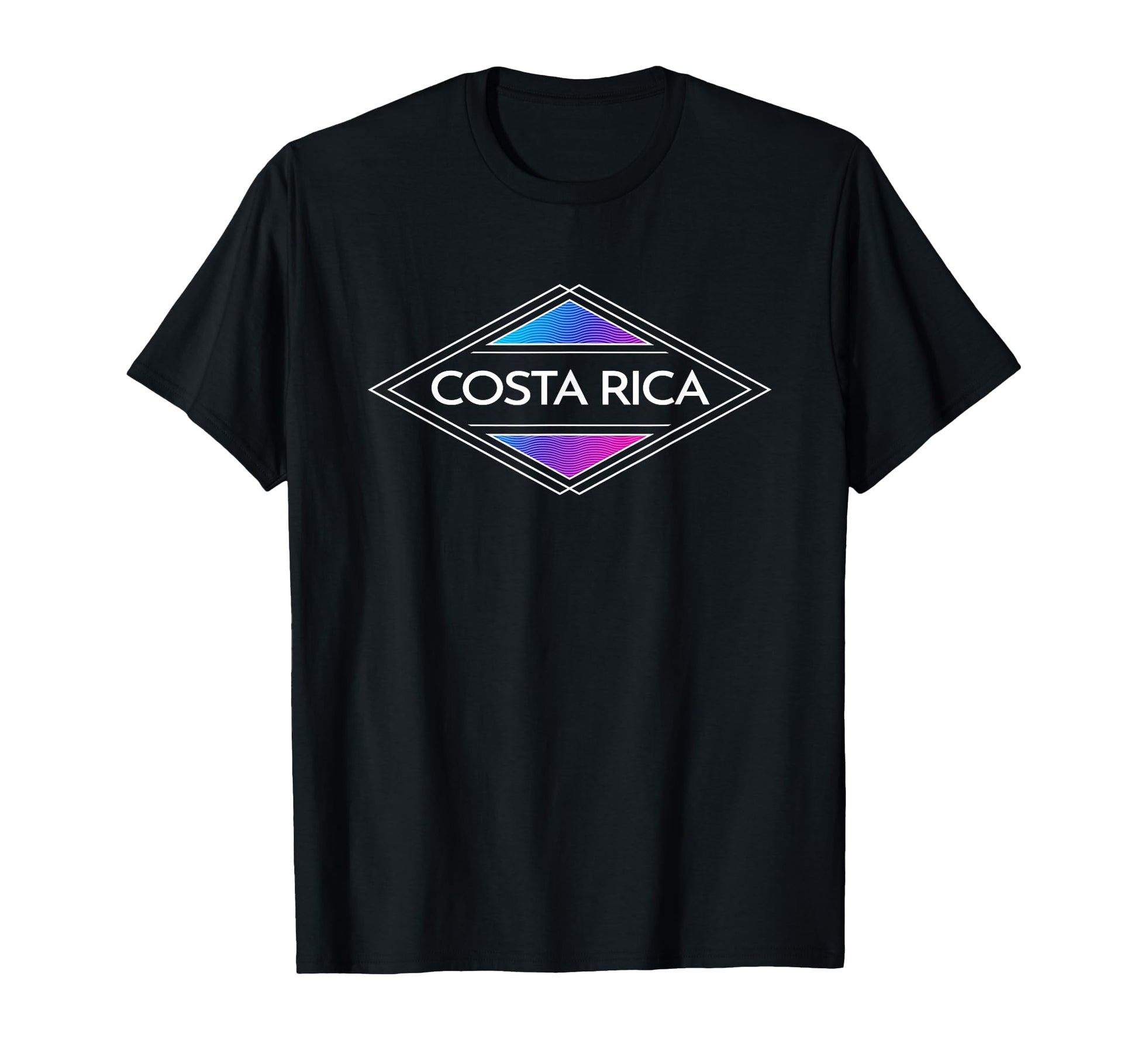 Costa Rica Colorful Surfer Womens T-Shirt - Minimalist Print Unisex - T-Shirt, Sweatshirt, Hoodie