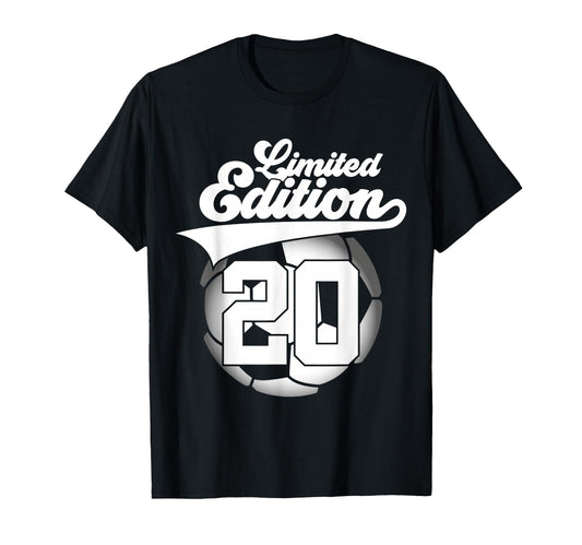 20 Years Soccer 20Th Birthday T-Shirt - Novelty Apparel Unisex - T-Shirt, Sweatshirt, Hoodie