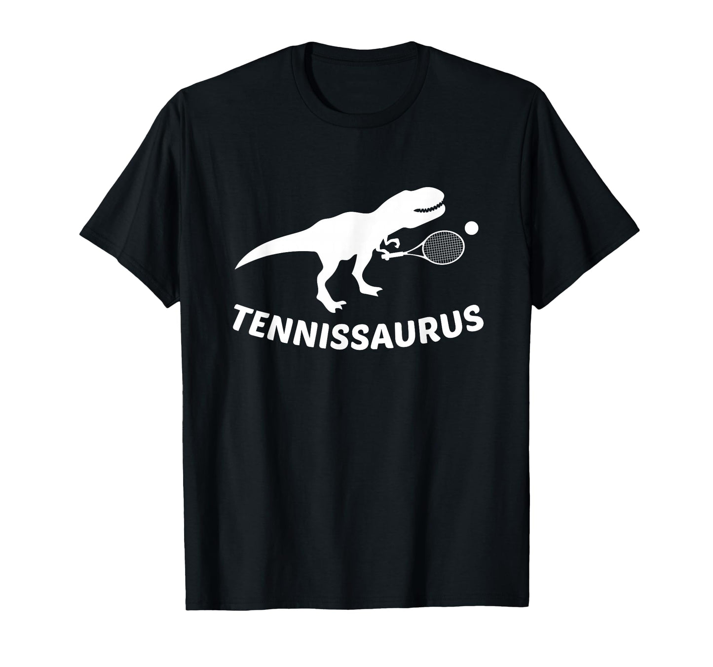 Tennisaurus Dinosaur Tennis Funny T-Shirt - Minimalist Print for Adults - T-Shirt, Sweatshirt, Hoodie