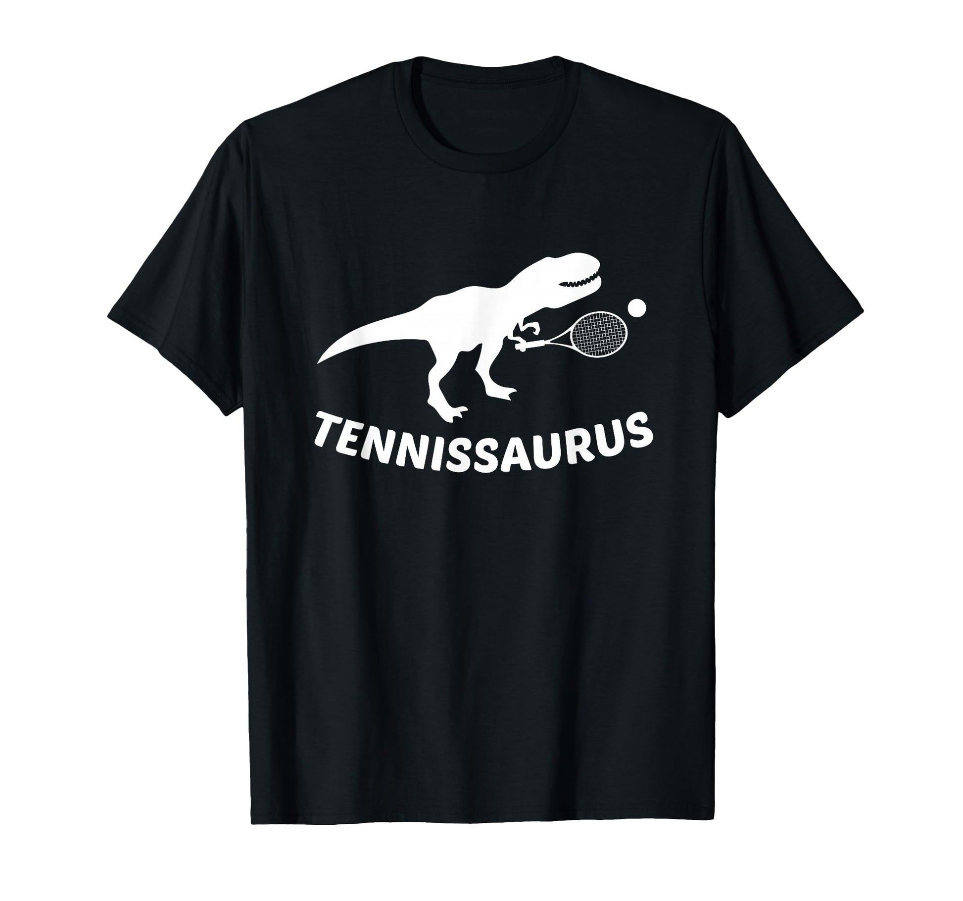 Tennisaurus Dinosaur Tennis Funny T-Shirt - Minimalist Print for Adults - T-Shirt, Sweatshirt, Hoodie