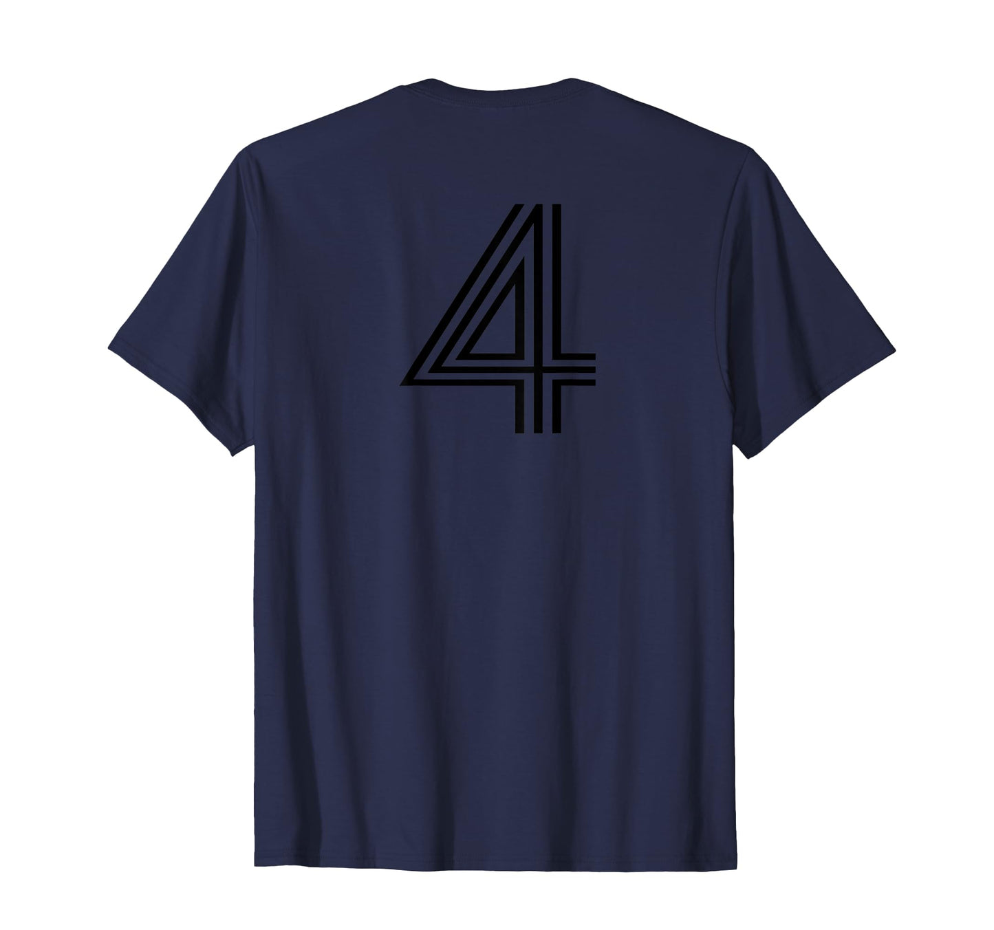 Number 4 Baseball Football Soccer T-Shirt - Casual Everyday Wear Men Women - T-Shirt, Sweatshirt, Hoodie