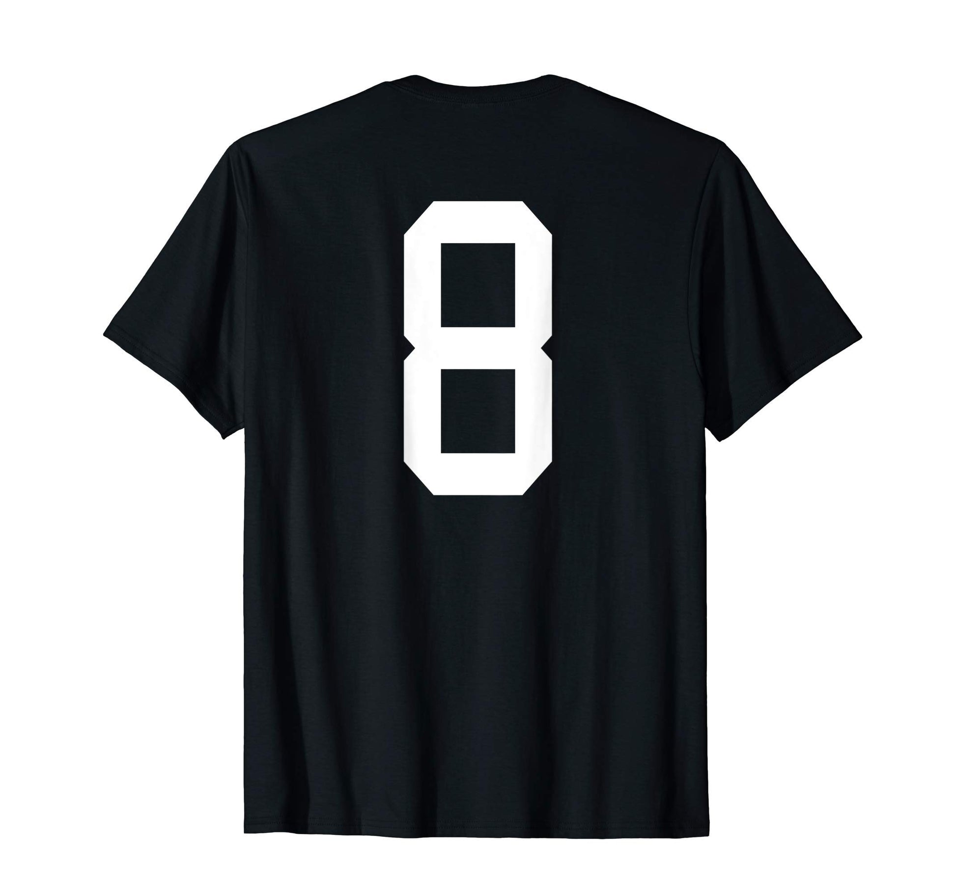 Number 8 Back Soccer Training T-Shirt - Novelty Apparel for Adults - T-Shirt, Sweatshirt, Hoodie