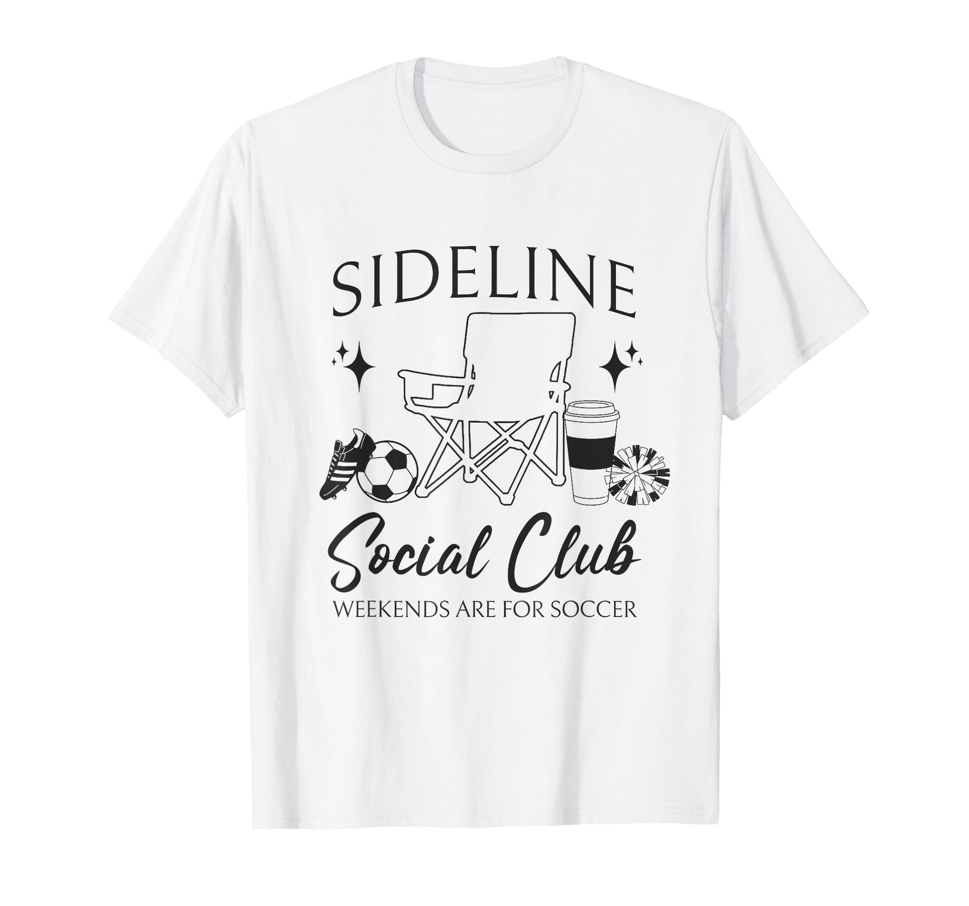 Sideline Social Club Soccer Mom Game T-Shirt - Trendy Graphic Men Women - T-Shirt, Sweatshirt, Hoodie