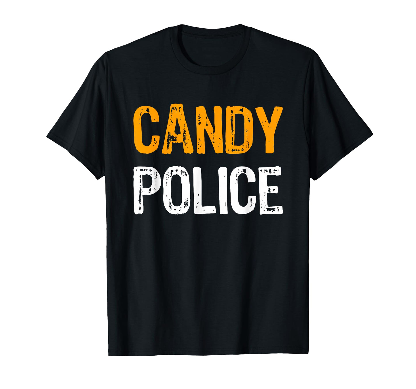 Candy Police Halloween Mom Dad Costume T-Shirt - Minimalist Print Unisex - T-Shirt, Sweatshirt, Hoodie