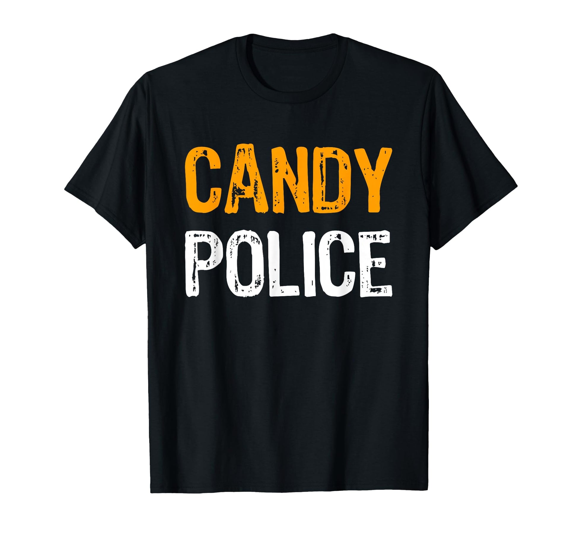 Candy Police Halloween Mom Dad Costume T-Shirt - Minimalist Print Unisex - T-Shirt, Sweatshirt, Hoodie