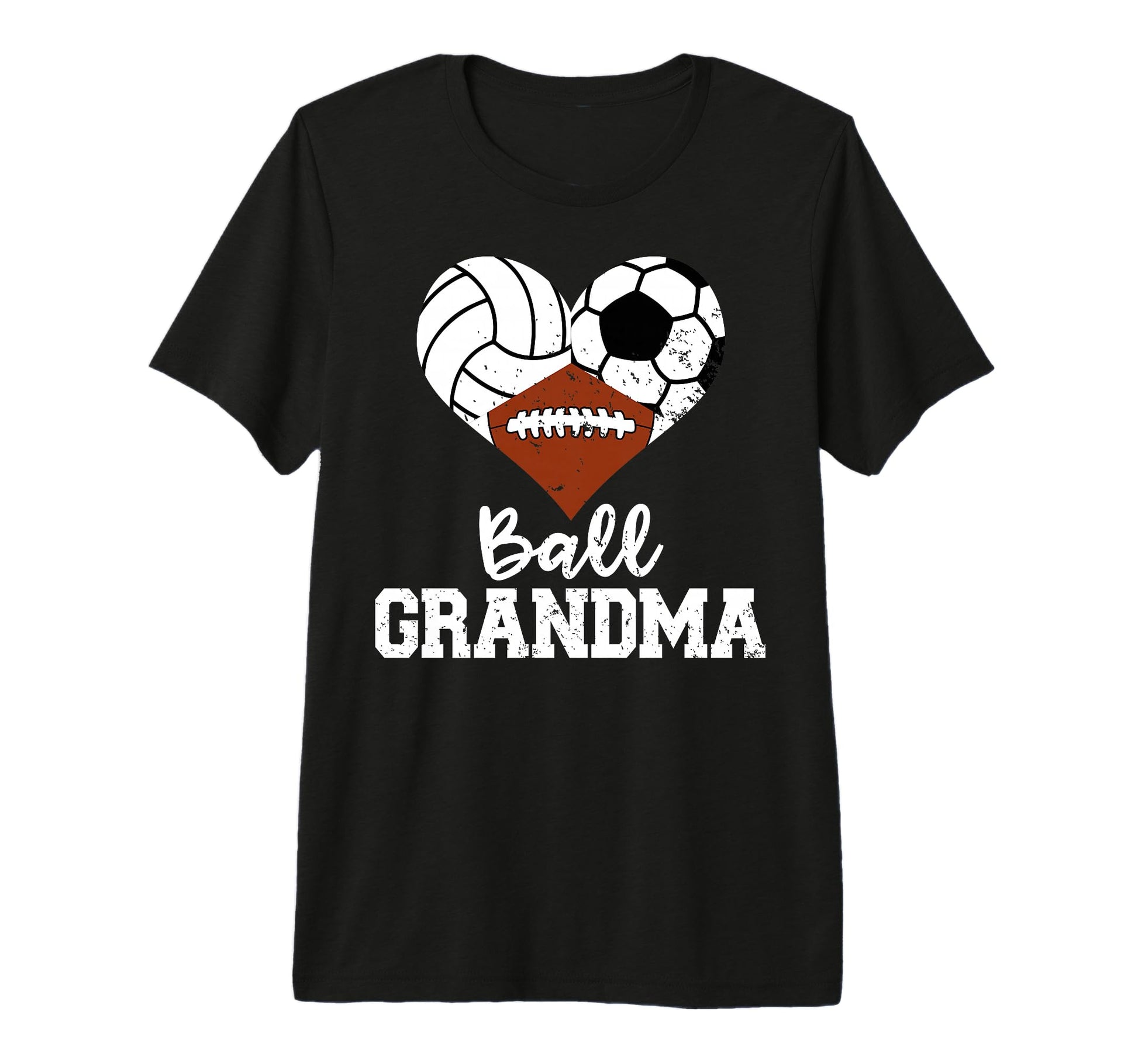 Ball Grandma Funny Volleyball Soccer T-Shirt - Custom Art Print for Adults - T-Shirt, Sweatshirt, Hoodie